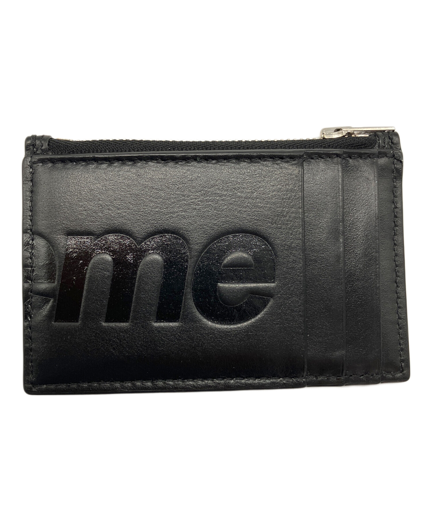 中古・古着通販】SUPREME (シュプリーム) Leather Zip Card Holder