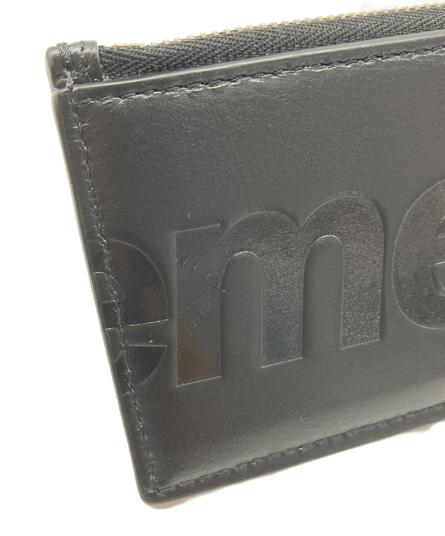 中古・古着通販】SUPREME (シュプリーム) Leather Zip Card Holder