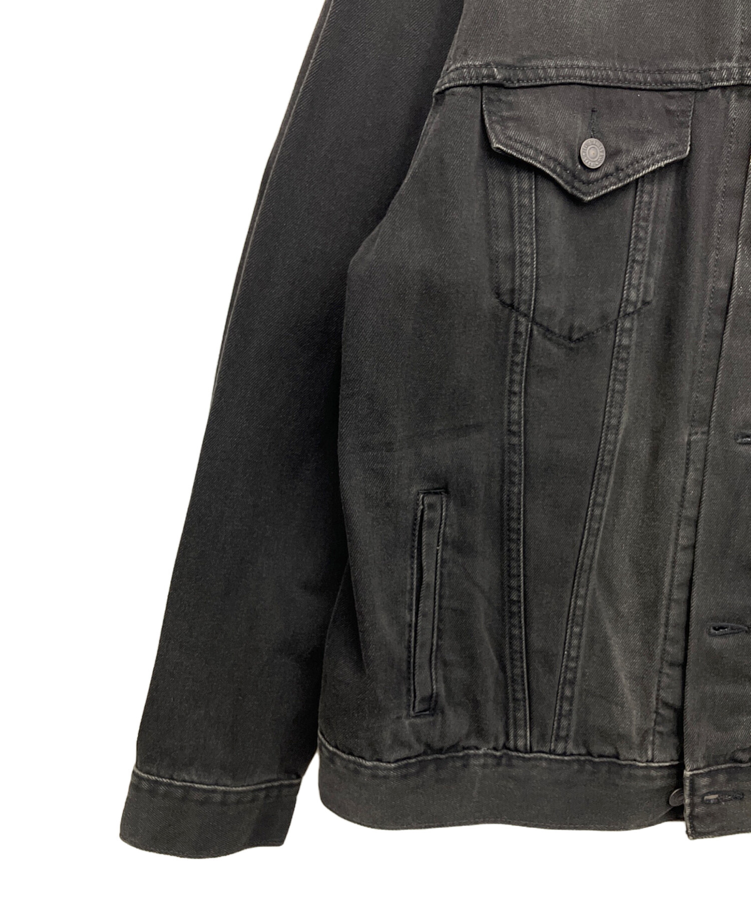 中古・古着通販】LEVI'S (リーバイス) デニムジャケット グレー サイズ