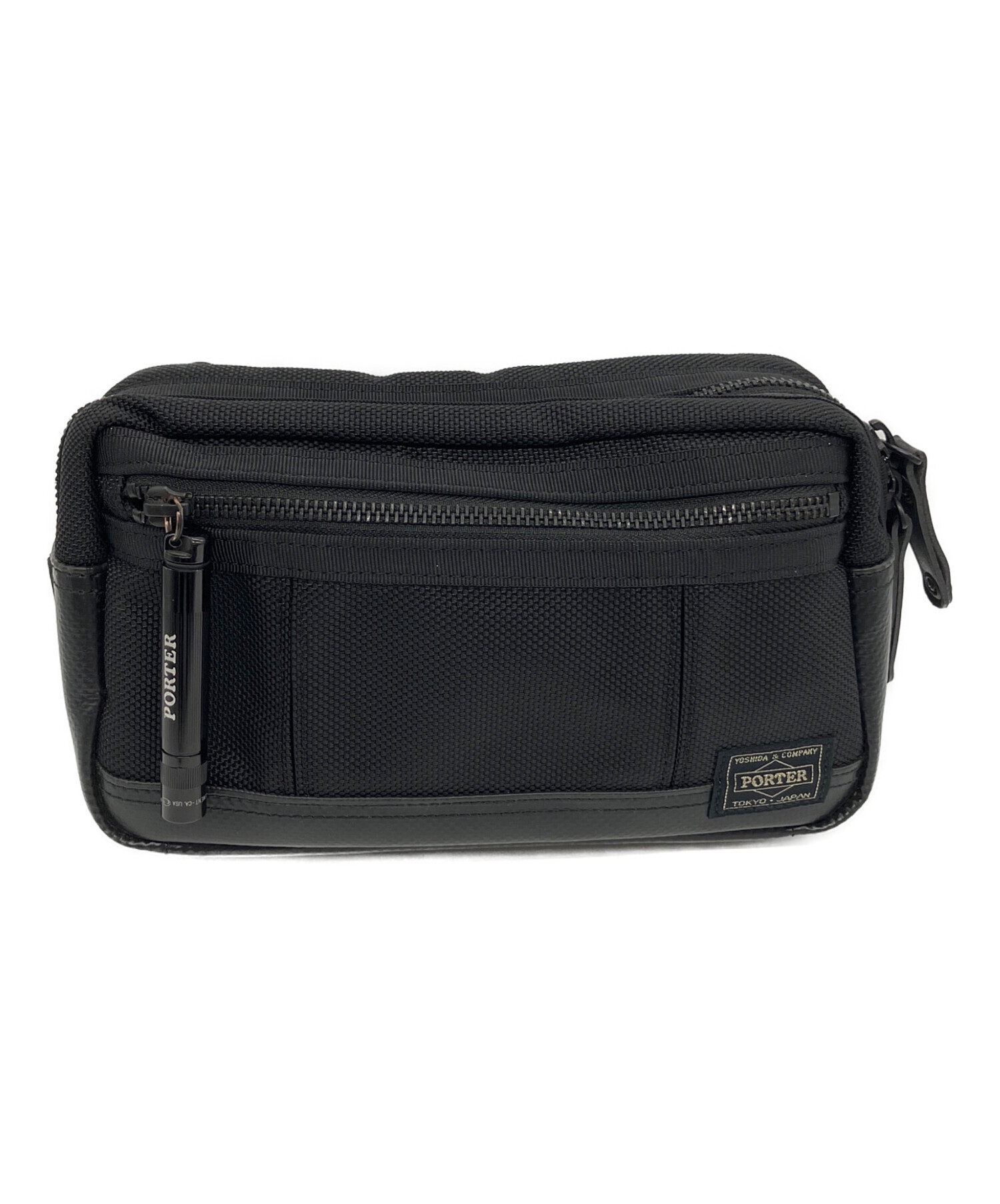 中古・古着通販】PORTER (ポーター) ウエストバッグ ブラック 