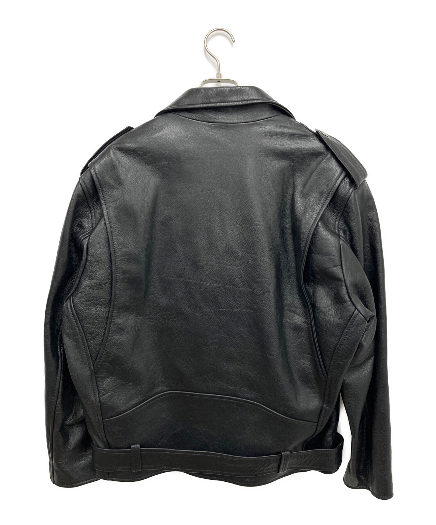 【美品】COACH コーチ ダブルライダースジャケット レザー 黒 サイズ2 中古・古着通販】COACH (コーチ) ダブルライダースジャケット ブラック