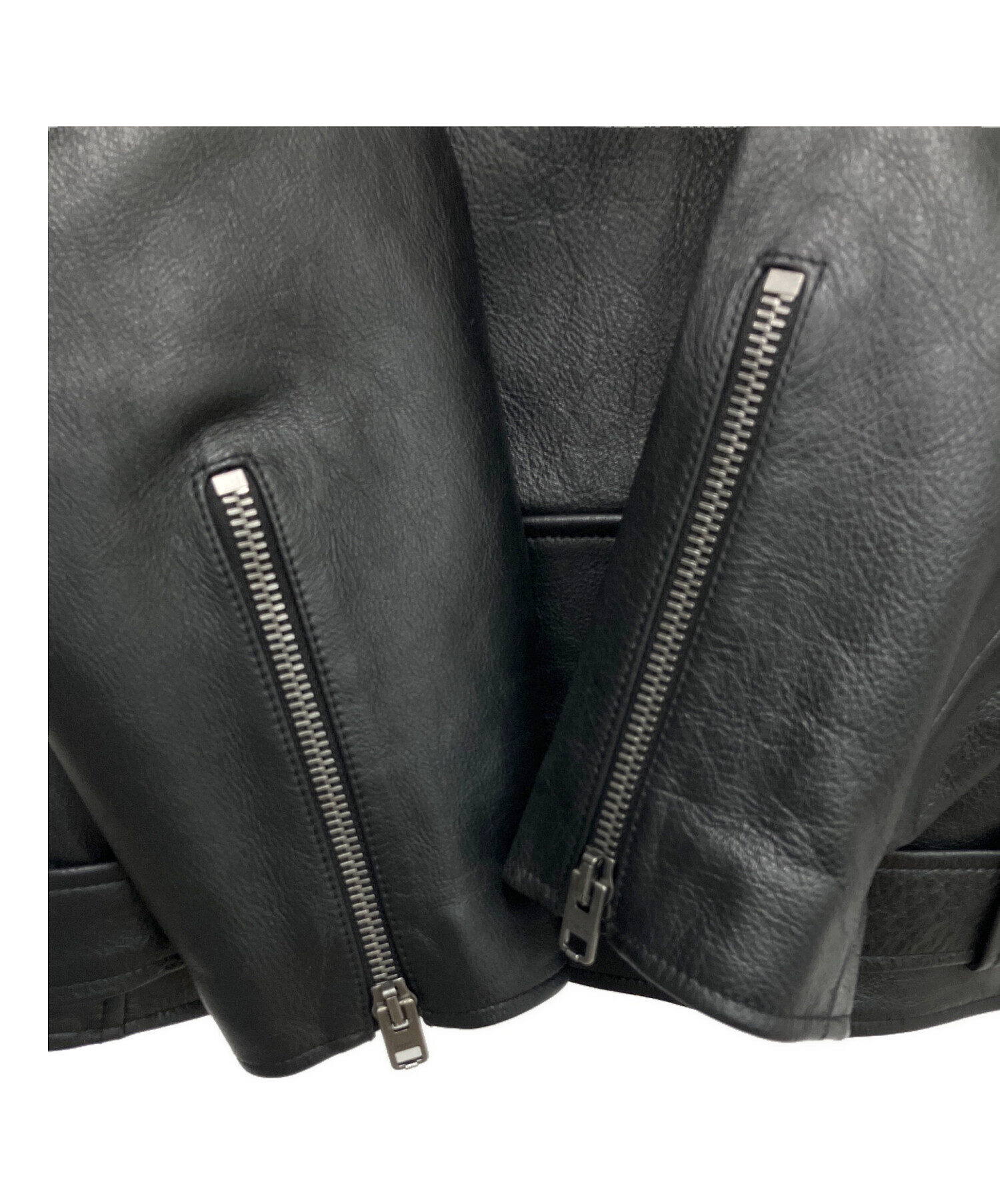 中古・古着通販】COACH (コーチ) ダブルライダースジャケット ブラック