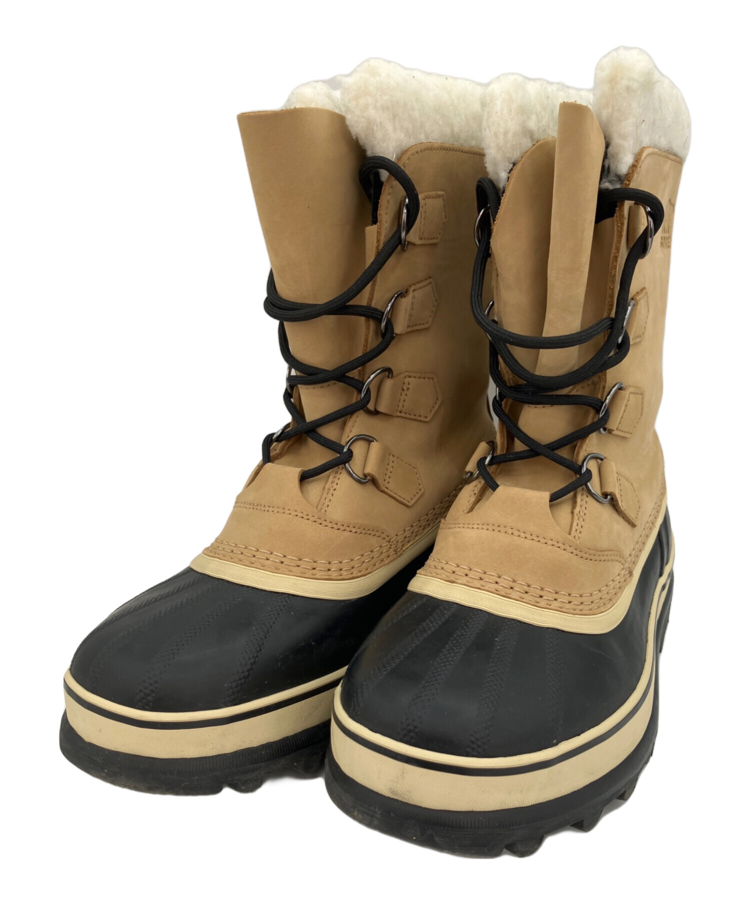 SOREL ソレル シューズ（その他） 28cm ベージュ 【古着】【中古】【送料無料】 中古・古着通販】SOREL (ソレル) スノーブーツ ベージュ×ブラック