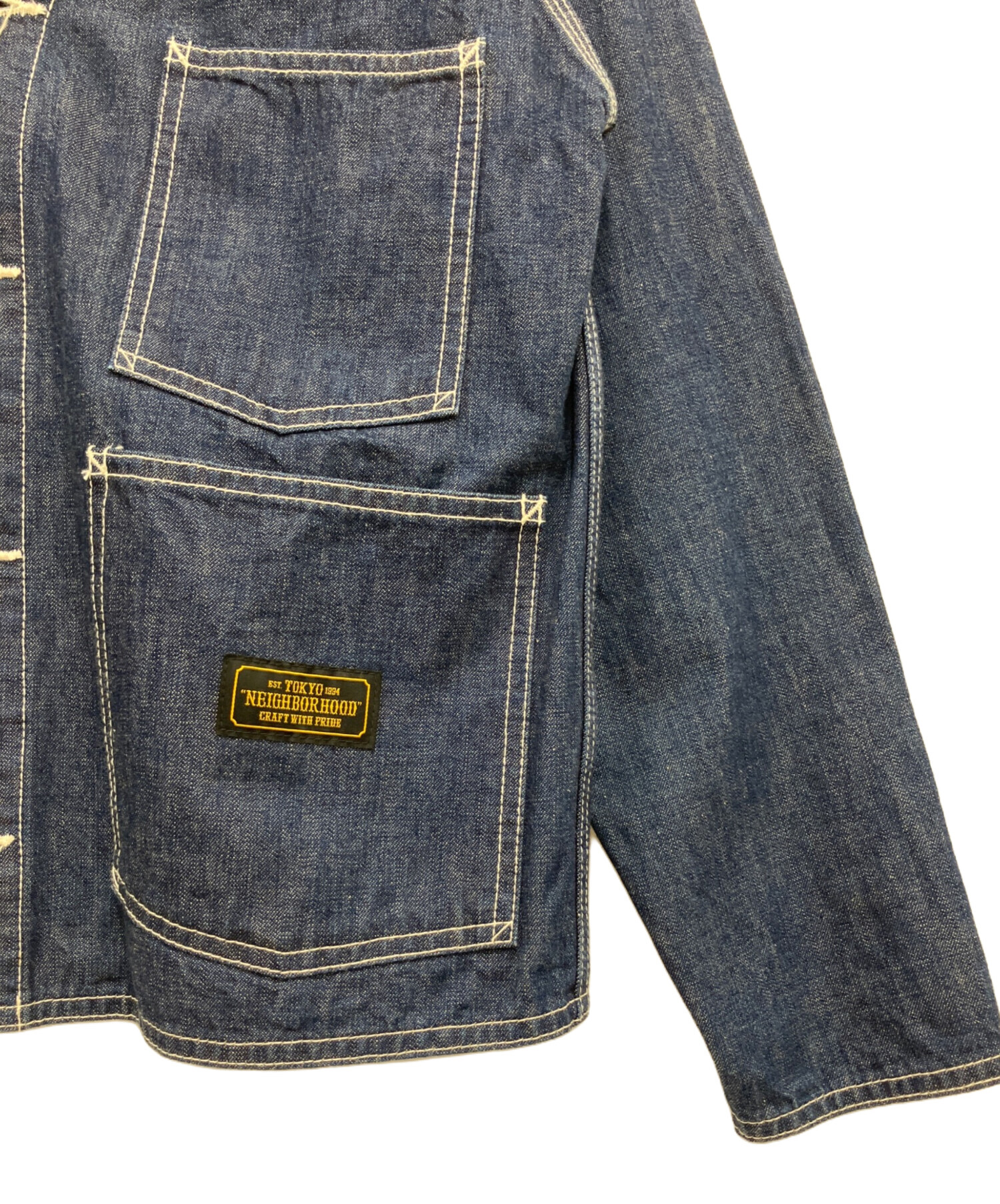 NEIGHBORHOOD デニムジャケット インディゴ Mサイズ 中古・古着通販】NEIGHBORHOOD (ネイバーフッド) デニムジャケット