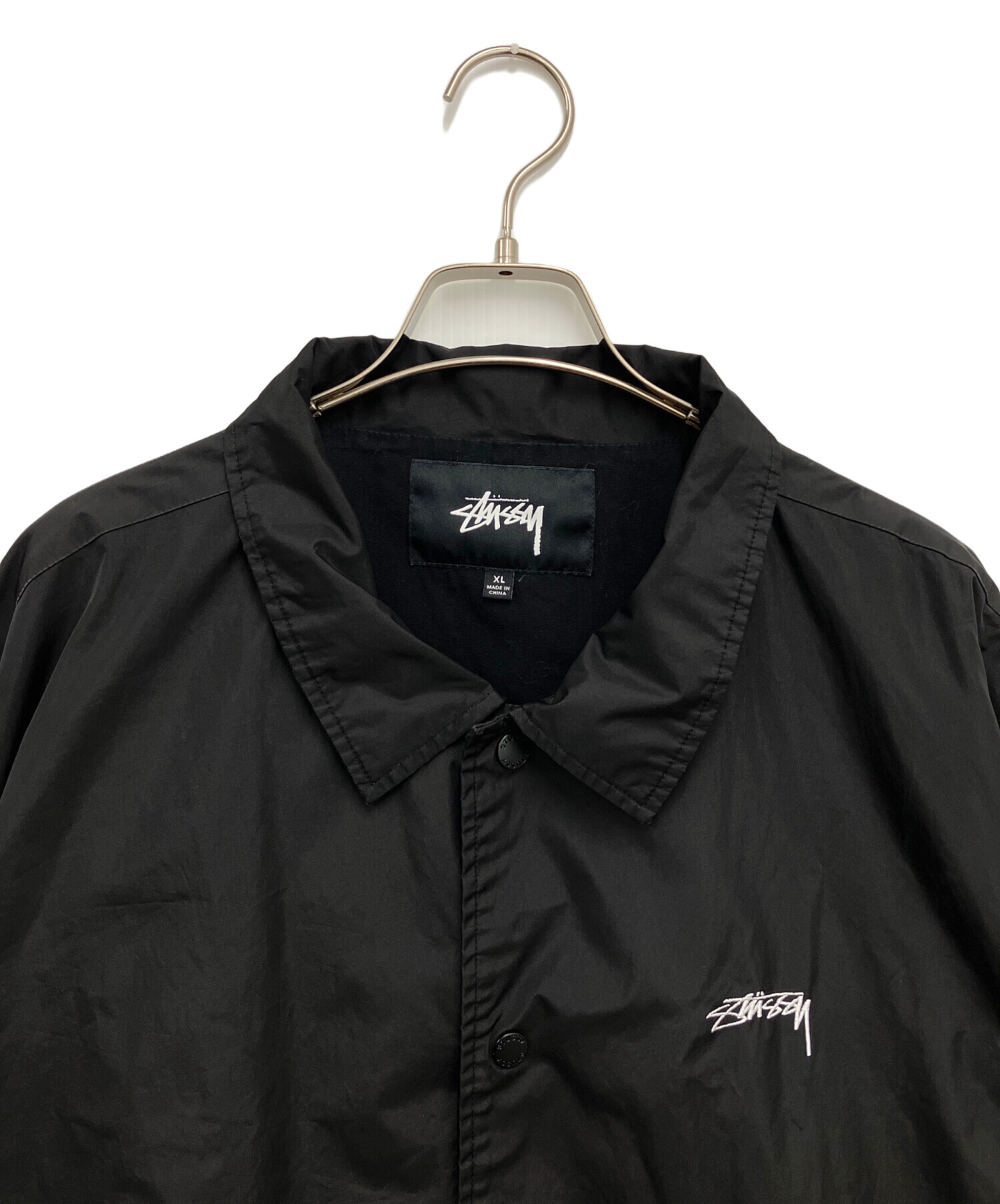 中古・古着通販】stussy (ステューシー) コーチジャケット ブラック