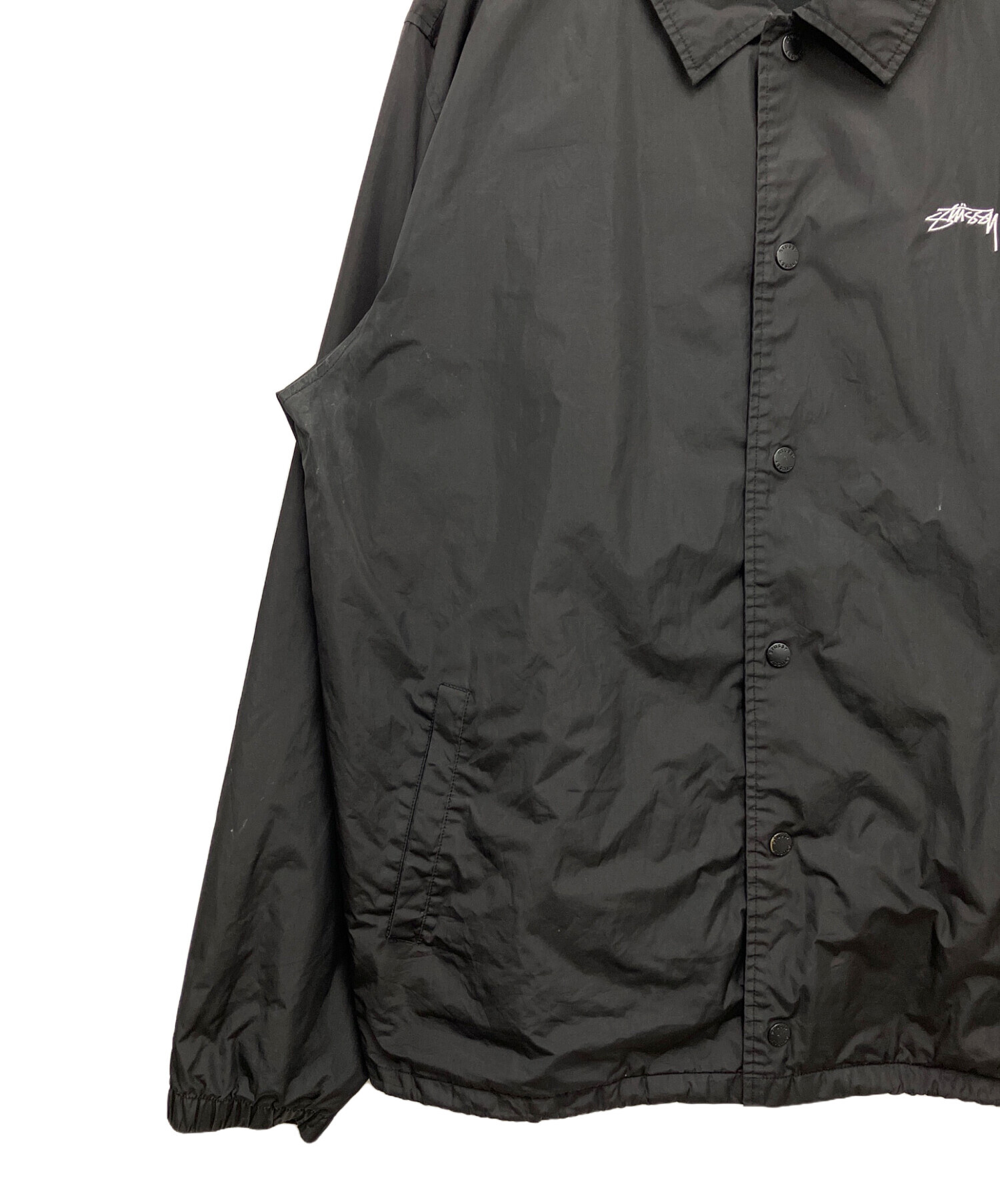 中古・古着通販】stussy (ステューシー) コーチジャケット ブラック