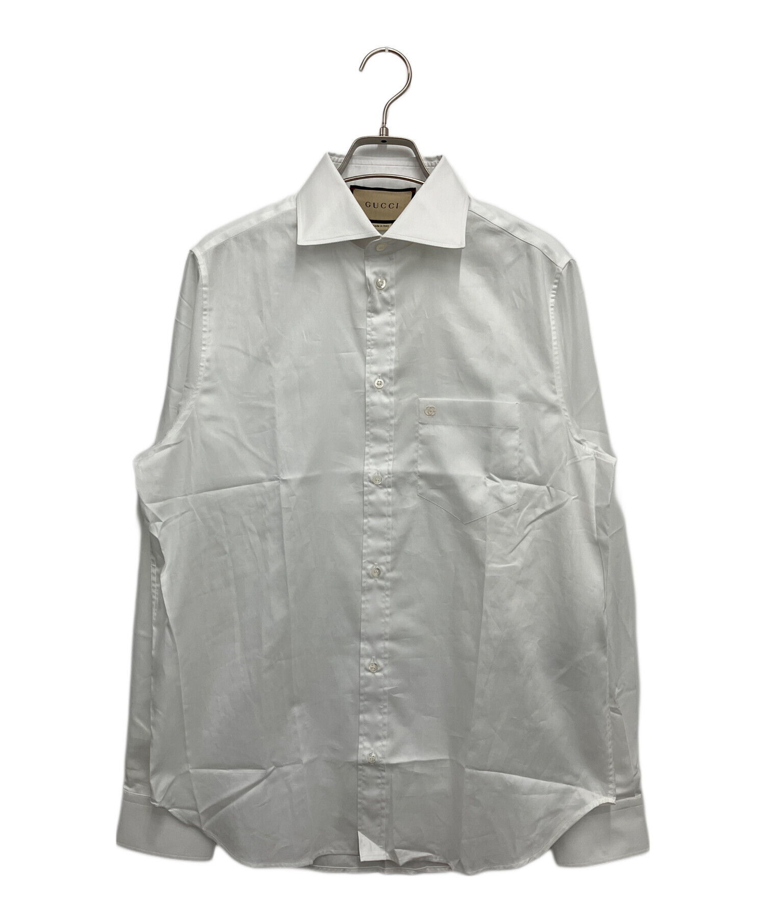 中古・古着通販】GUCCI (グッチ) 長袖シャツ ホワイト サイズ:37/14 1