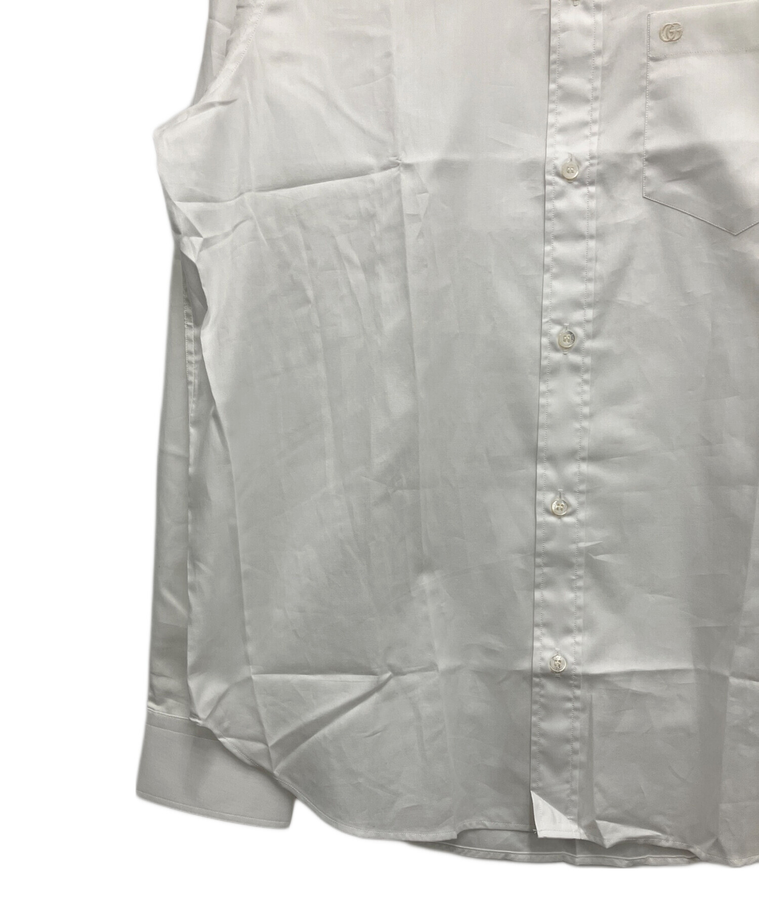 中古・古着通販】GUCCI (グッチ) 長袖シャツ ホワイト サイズ:37/14 1