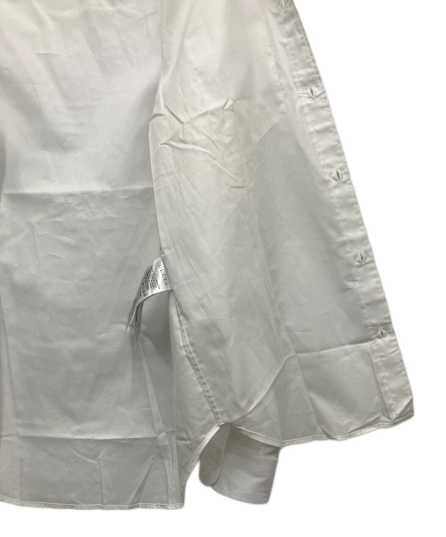 中古・古着通販】GUCCI (グッチ) 長袖シャツ ホワイト サイズ:37/14 1
