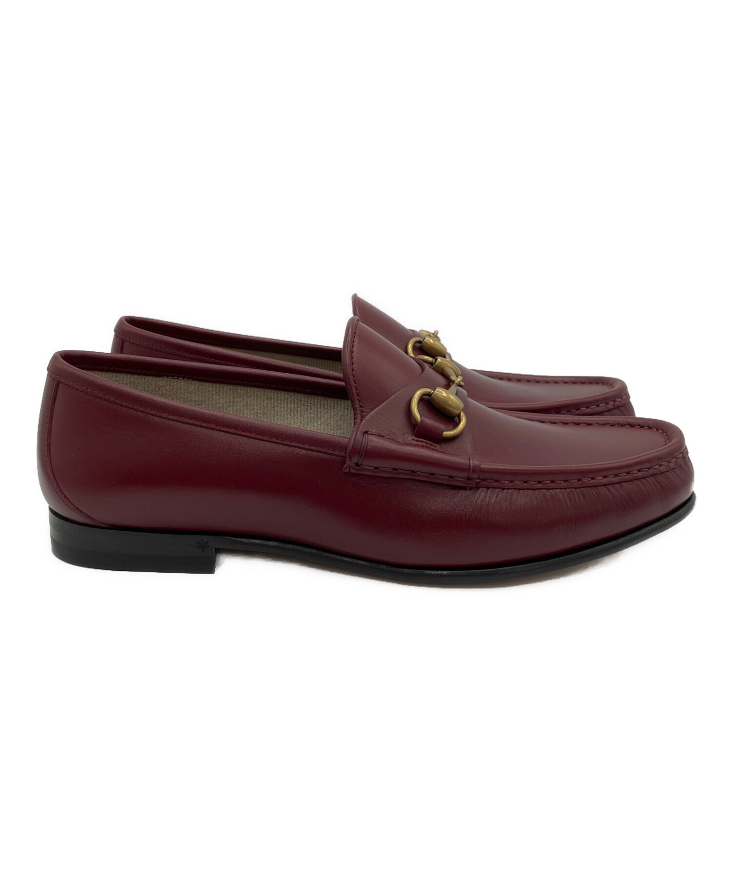 中古・古着通販】GUCCI (グッチ) ホースビット 1953 ローファー レッド