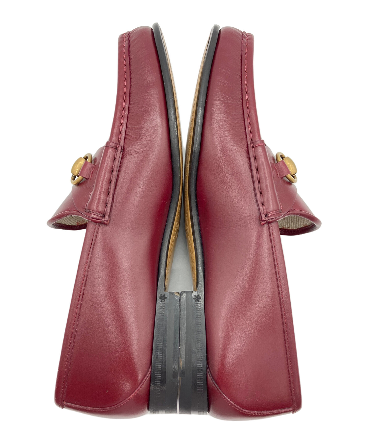 中古・古着通販】GUCCI (グッチ) ホースビット 1953 ローファー レッド