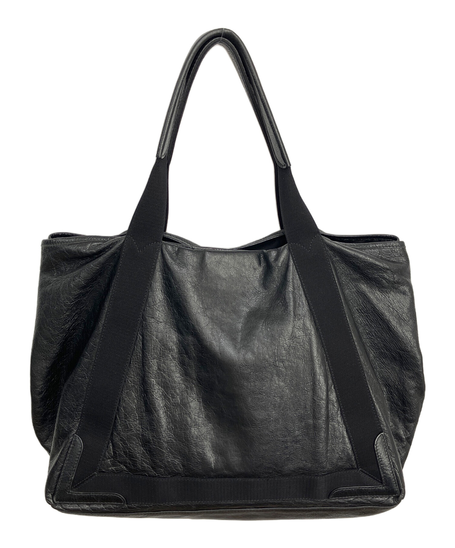 中古・古着通販】BALENCIAGA (バレンシアガ) ネイビーカバM レザー 