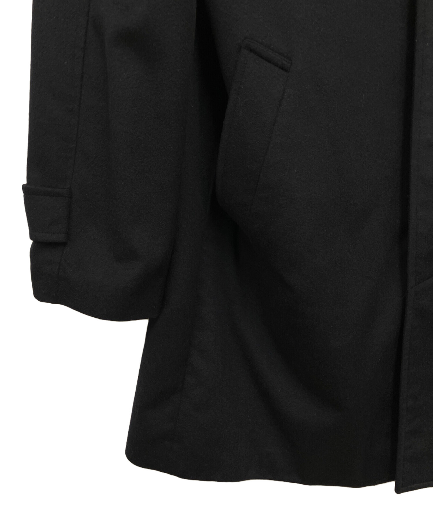 PIERRE BALMAIN カシミヤ100％ ロングコート 黒 裏地総柄 馬 中古・古着通販】PIERRE BALMAIN (ピエール バルマン) カシミヤコート