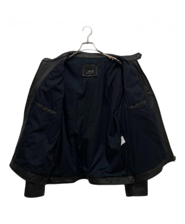 中古・古着通販】FORTIME (フォータイム) レザージャケット ブラック