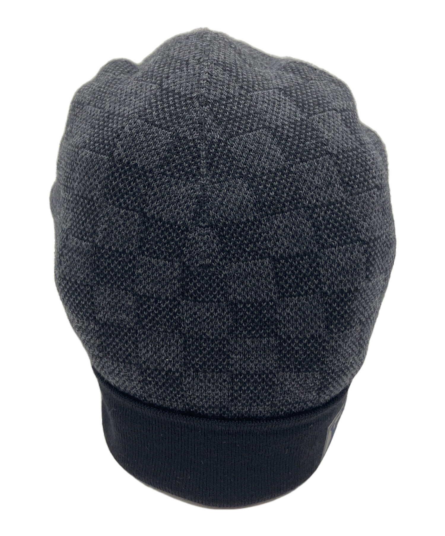 【LOUIS VUITTON】 ボネ・プティ ダミエ ニット帽 ブラック 中古・古着通販】LOUIS VUITTON (ルイ ヴィトン) ボネ・プティ ダミエ
