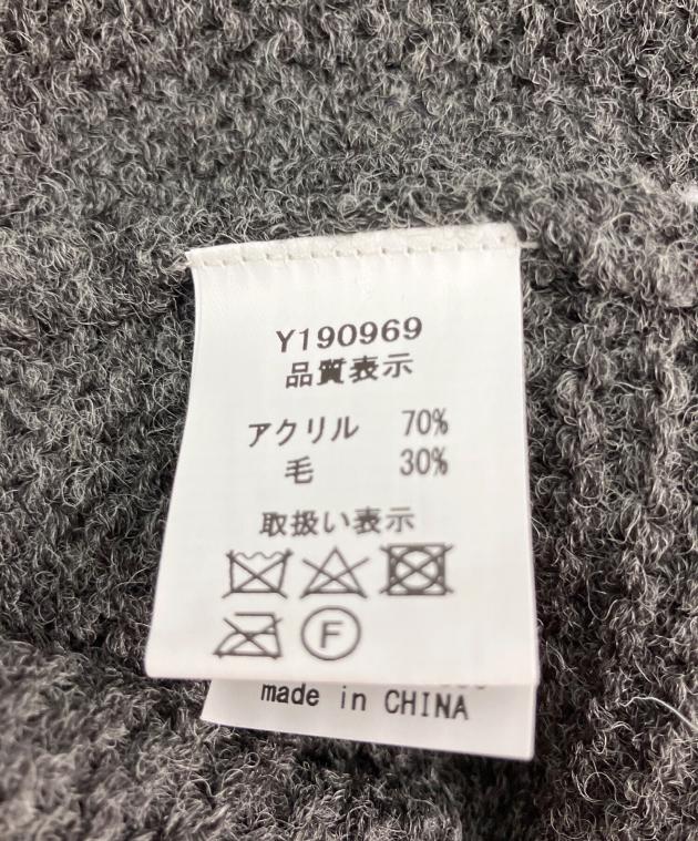中古・古着通販】ichi (イチ) ニットジャケット グレー サイズ:FREE