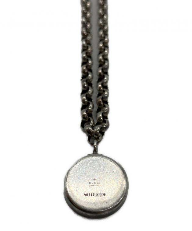 中古・古着通販】GUCCI (グッチ) ロゴプレートネックレス シルバー