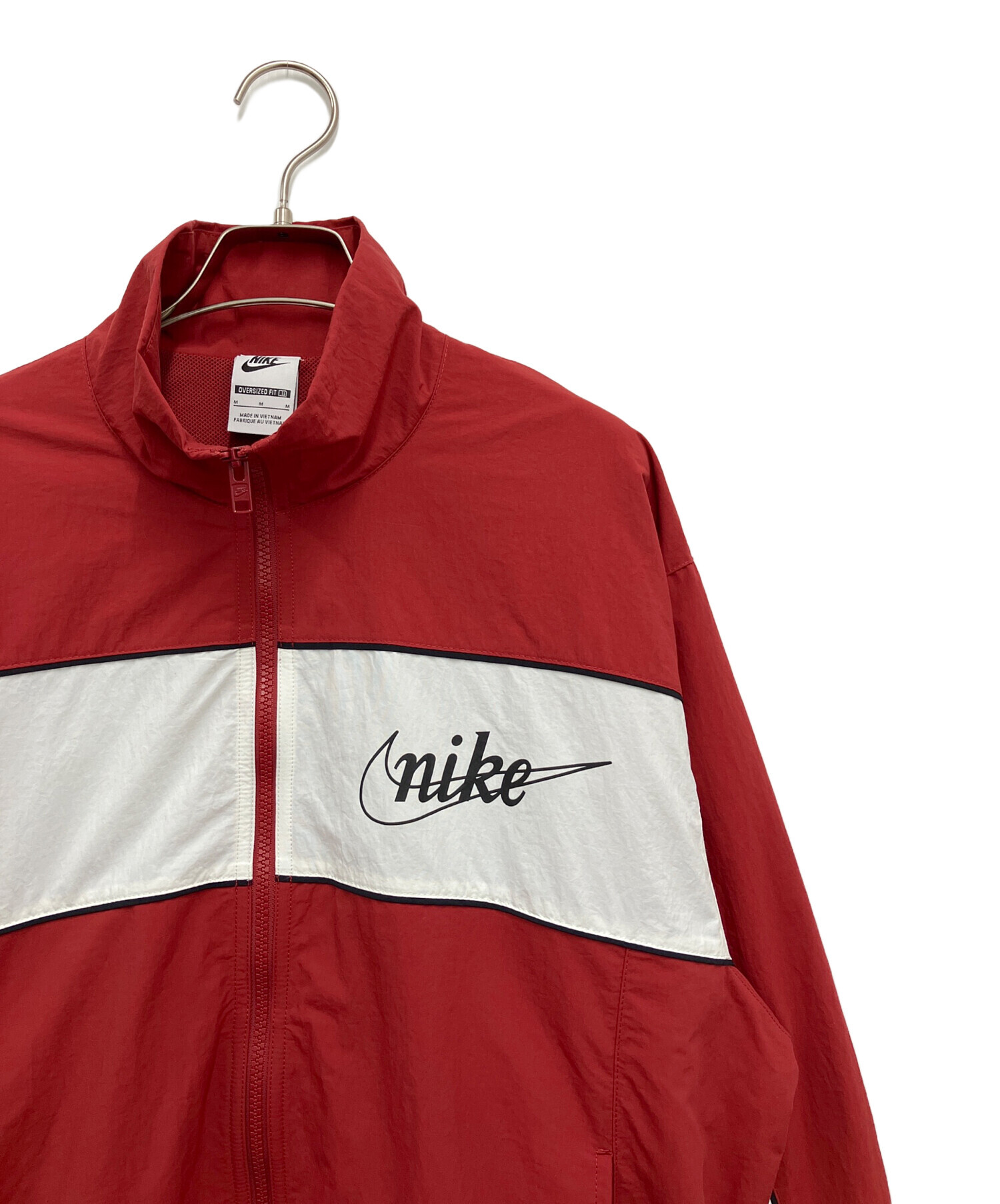 NIKEトラックジャケットトレーニングウエアY2Kナイキ ドリルトップ 赤 中古・古着通販】NIKE (ナイキ) トラックジャケット レッド×ホワイト