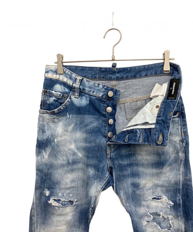 中古・古着通販】DSQUARED2 (ディースクエアード) デニムパンツ ブルー