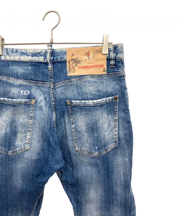 中古・古着通販】DSQUARED2 (ディースクエアード) デニムパンツ ブルー