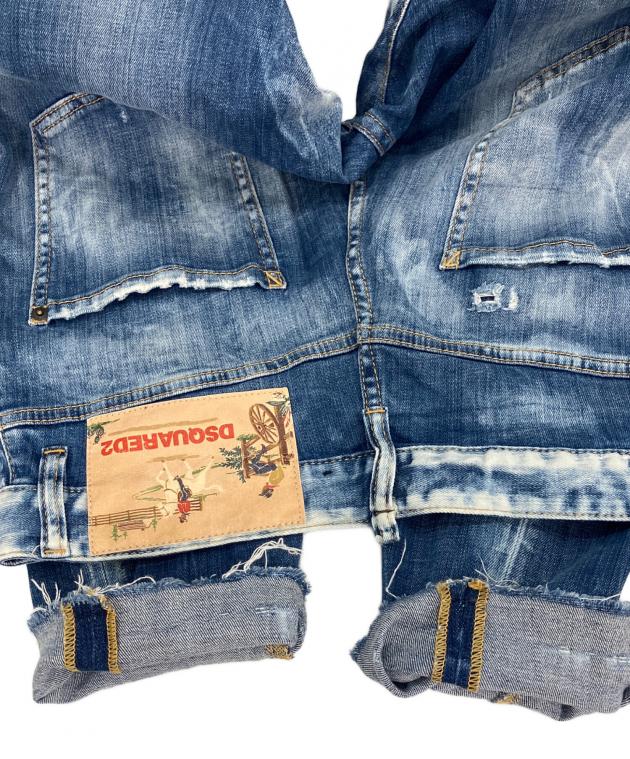 中古・古着通販】DSQUARED2 (ディースクエアード) デニムパンツ ブルー