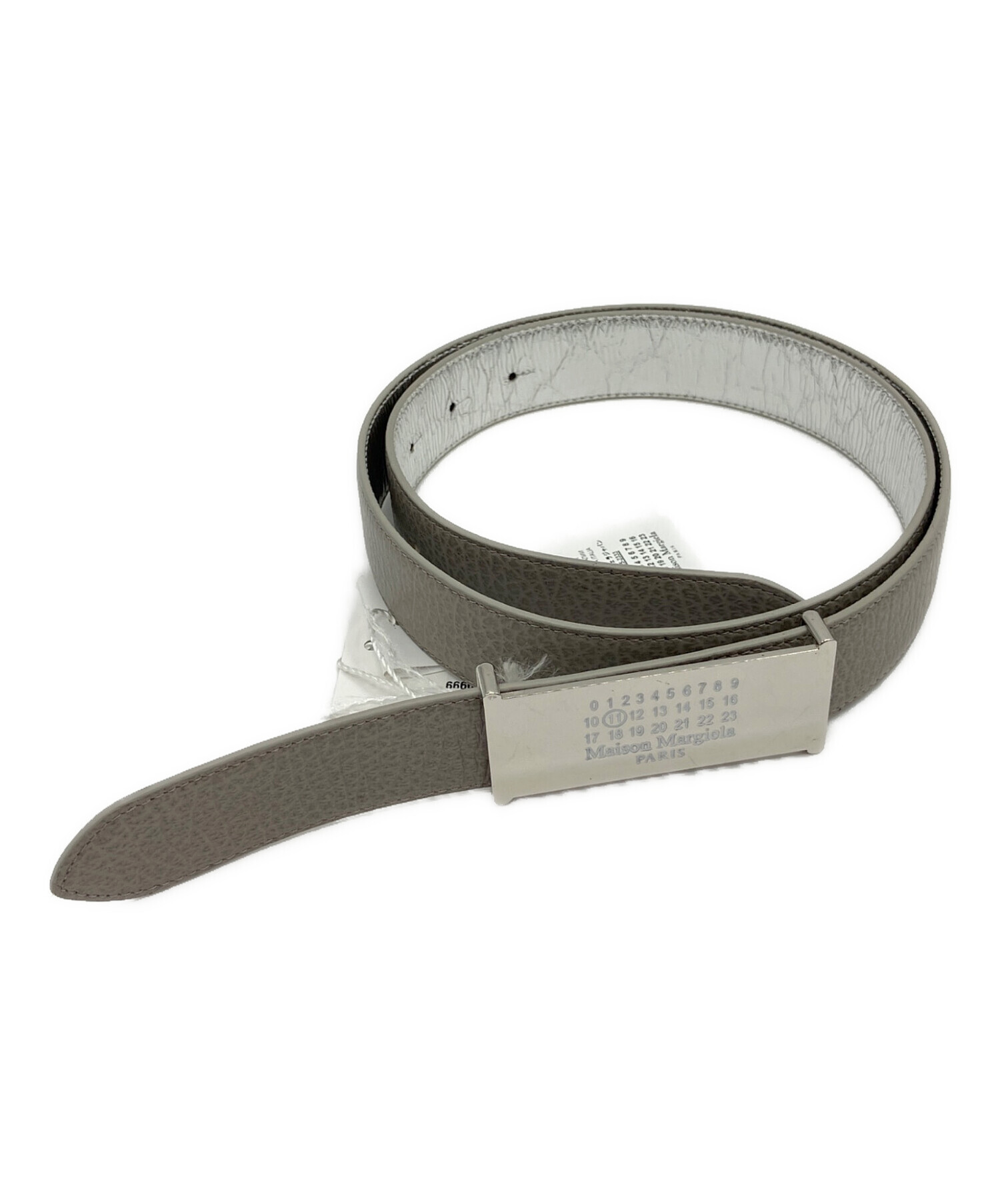 メゾンマルジェラ ロゴプレート付ベルト 中古・古着通販】Maison Margiela (メゾンマルジェラ) ロゴプレート