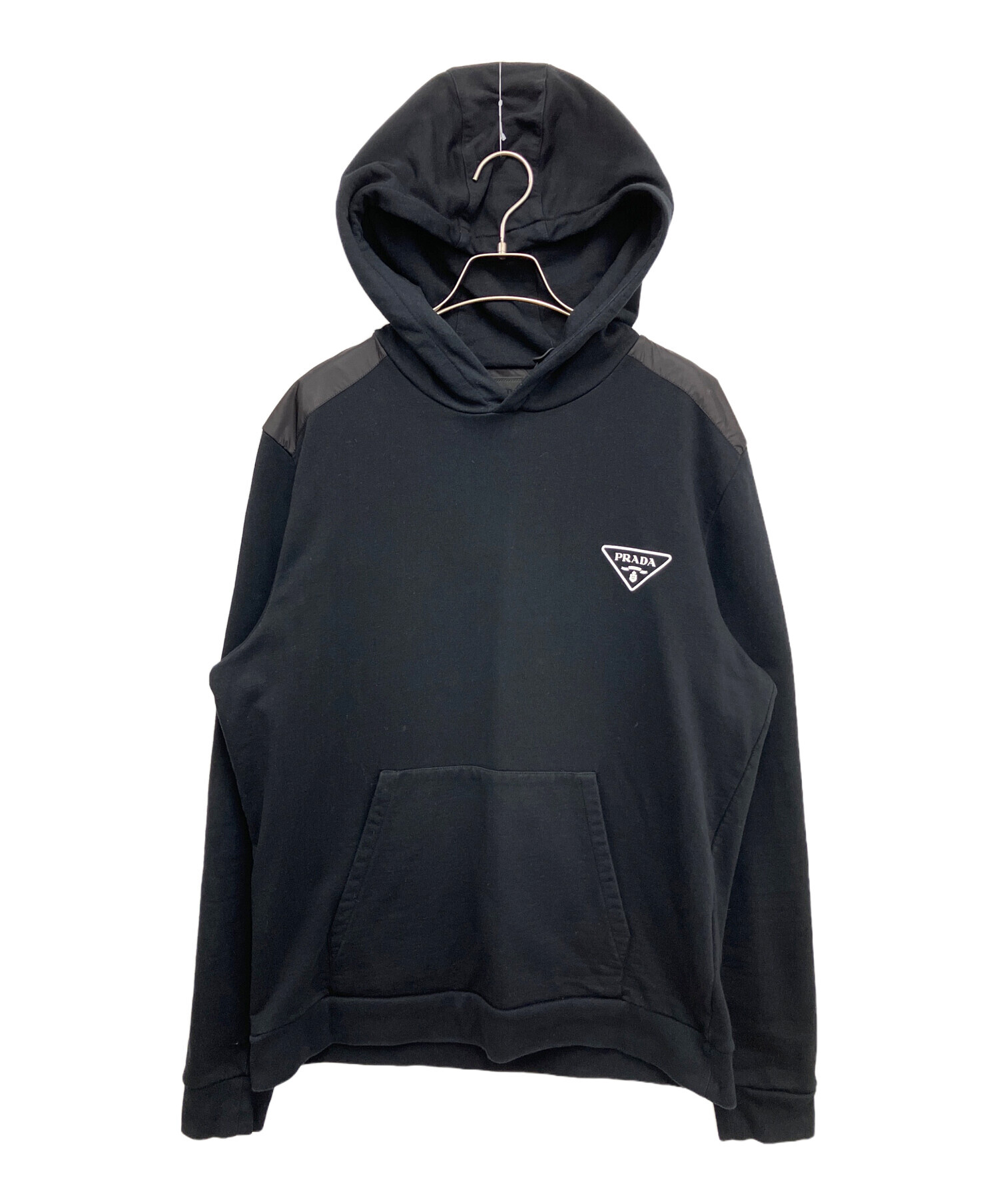 中古・古着通販】PRADA (プラダ) トライアングルロゴプリント ブラック