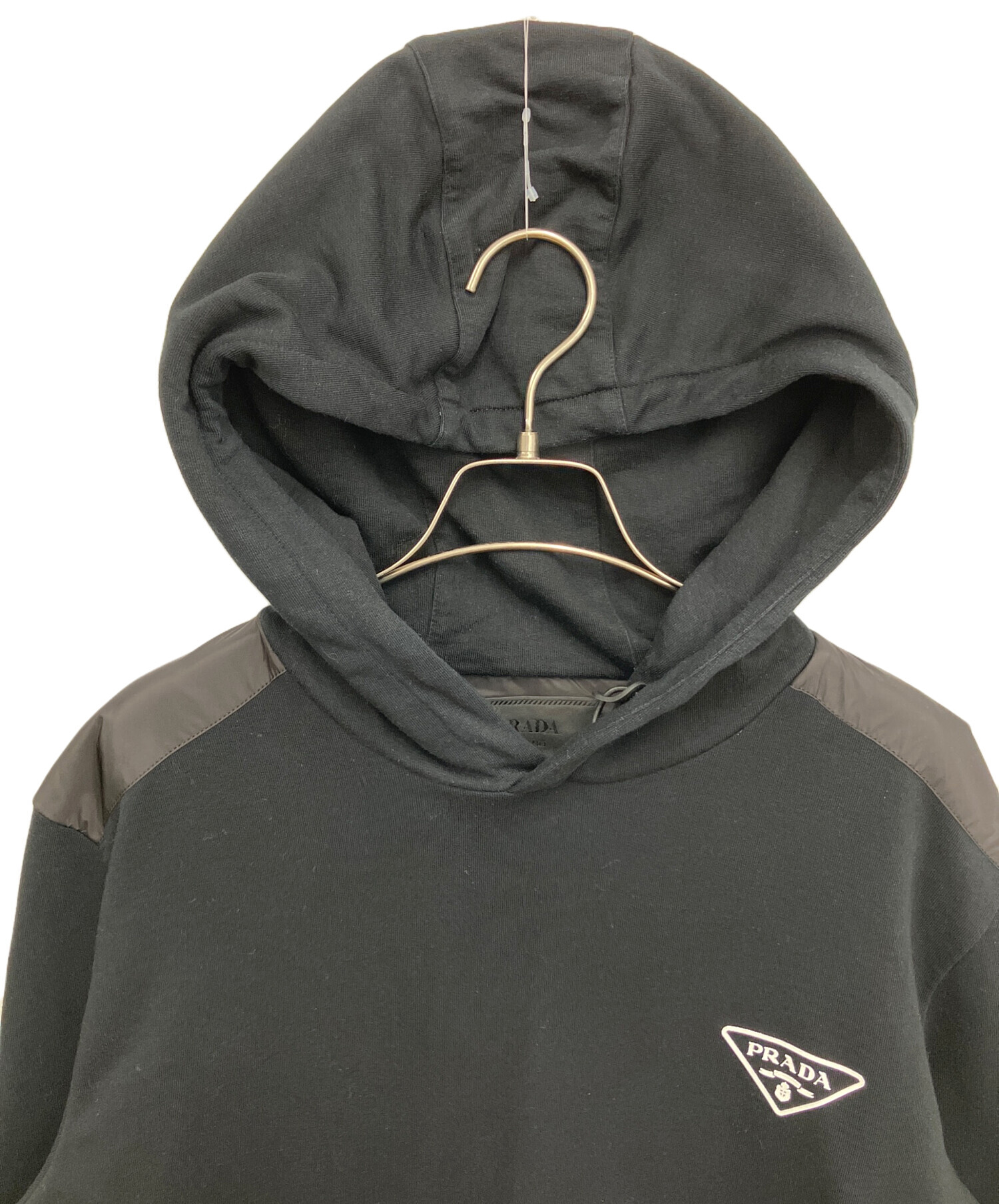 中古・古着通販】PRADA (プラダ) トライアングルロゴプリント ブラック