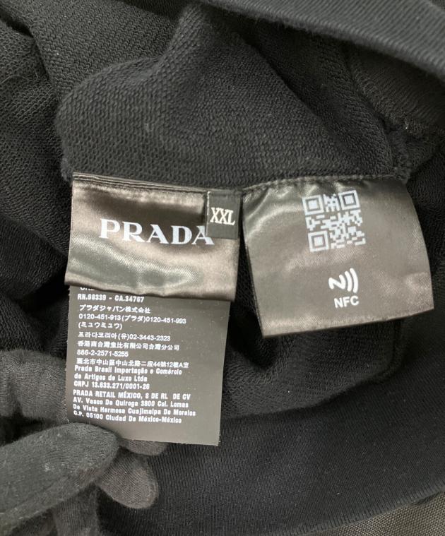 中古・古着通販】PRADA (プラダ) トライアングルロゴプリント ブラック