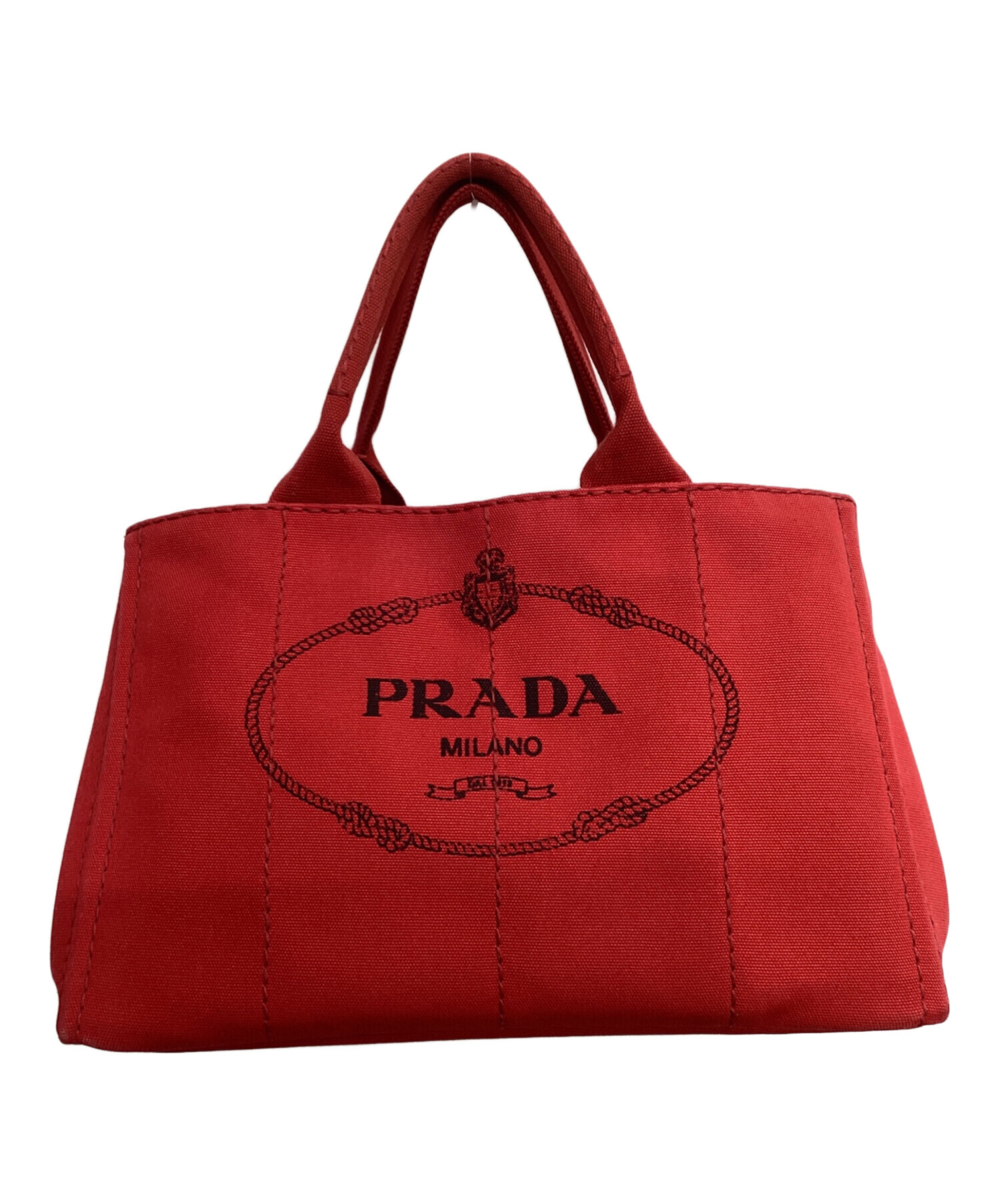 中古・古着通販】PRADA (プラダ) カナパトート レッド｜ブランド・古着 