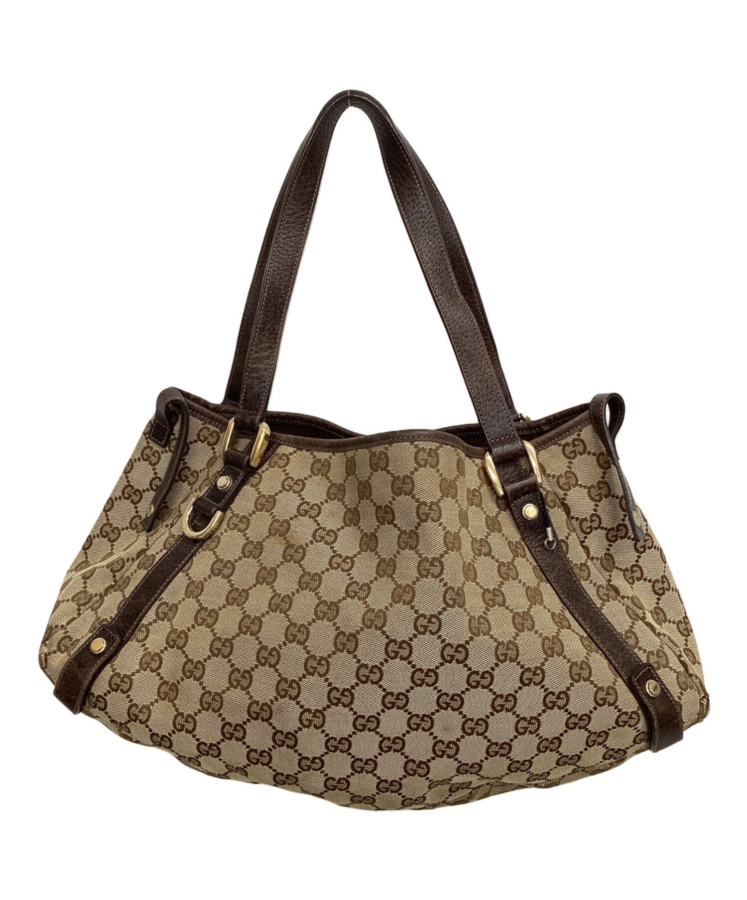 中古・古着通販】GUCCI (グッチ) GGキャンバス ベージュ×ブラウン 