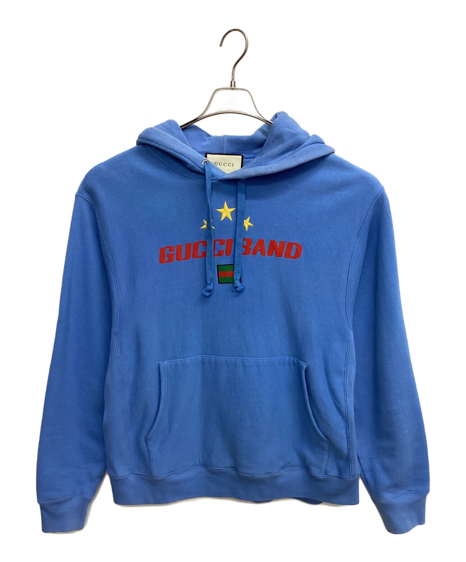 中古・古着通販】GUCCI (グッチ) プルオーバーパーカー ブルー サイズ