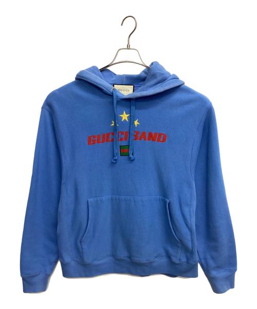 中古・古着通販】GUCCI (グッチ) プルオーバーパーカー ブルー サイズ