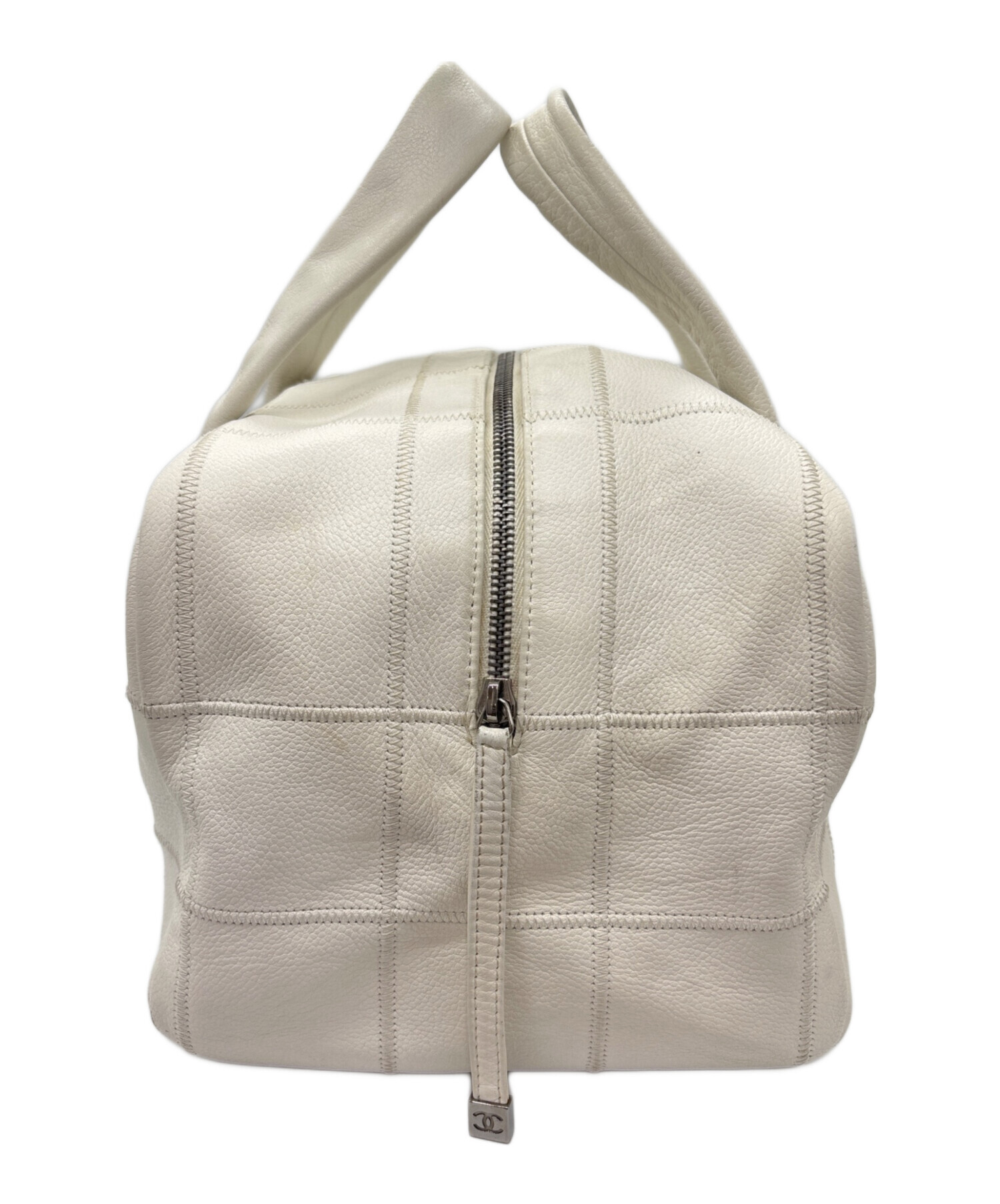 中古・古着通販】CHANEL (シャネル) チョコバー/ハンドバッグ ホワイト
