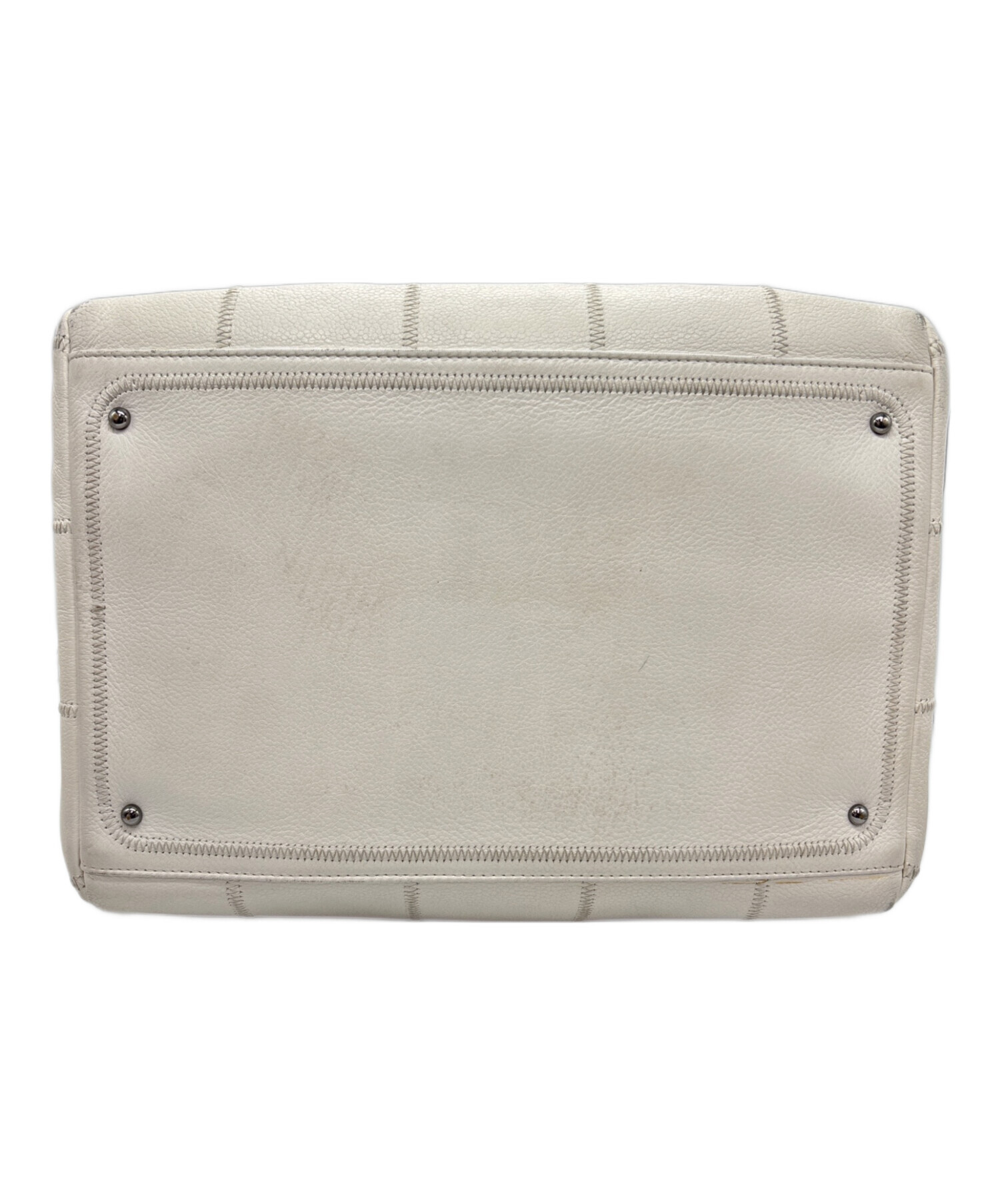 中古・古着通販】CHANEL (シャネル) チョコバー/ハンドバッグ ホワイト