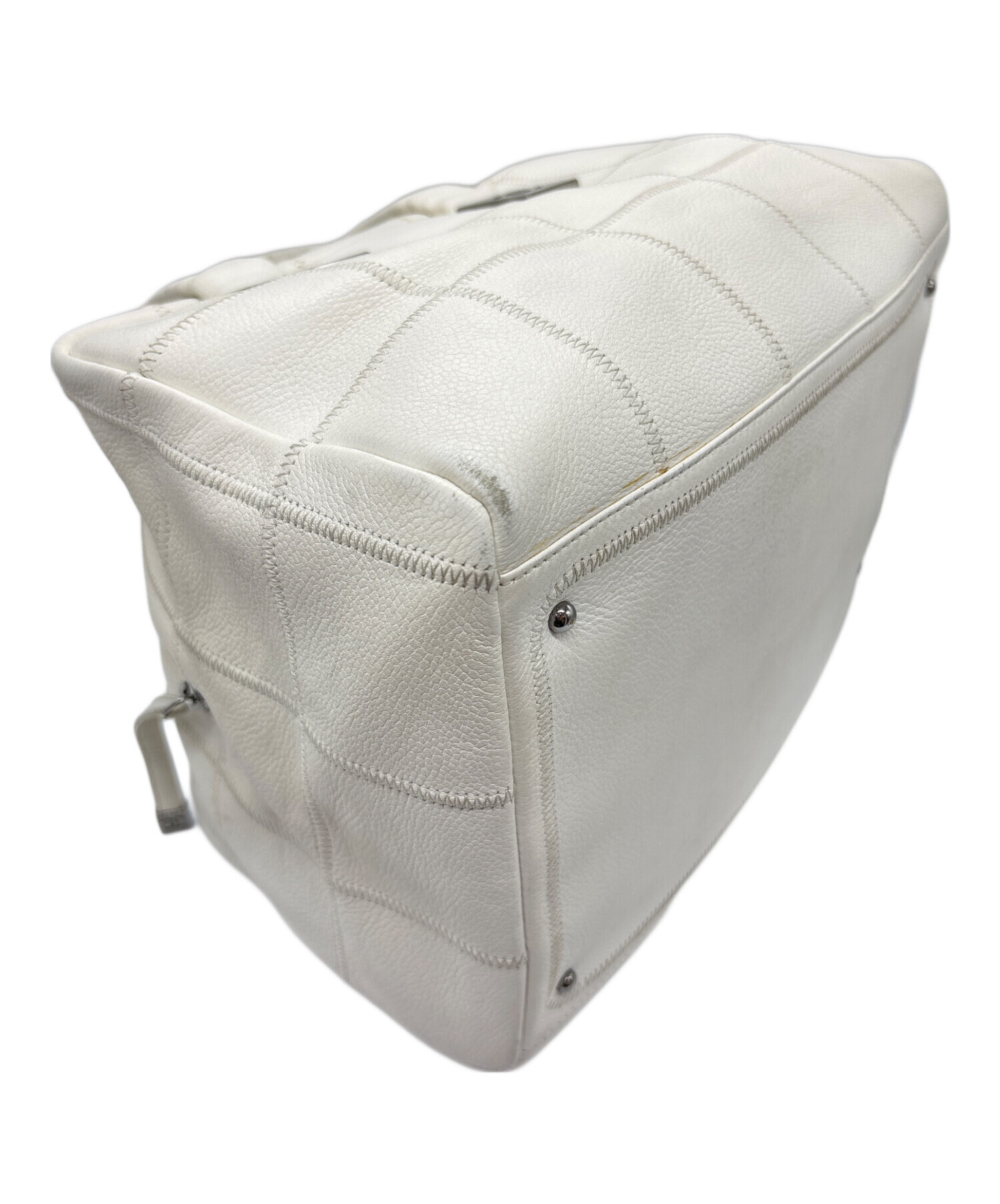 中古・古着通販】CHANEL (シャネル) チョコバー/ハンドバッグ ホワイト