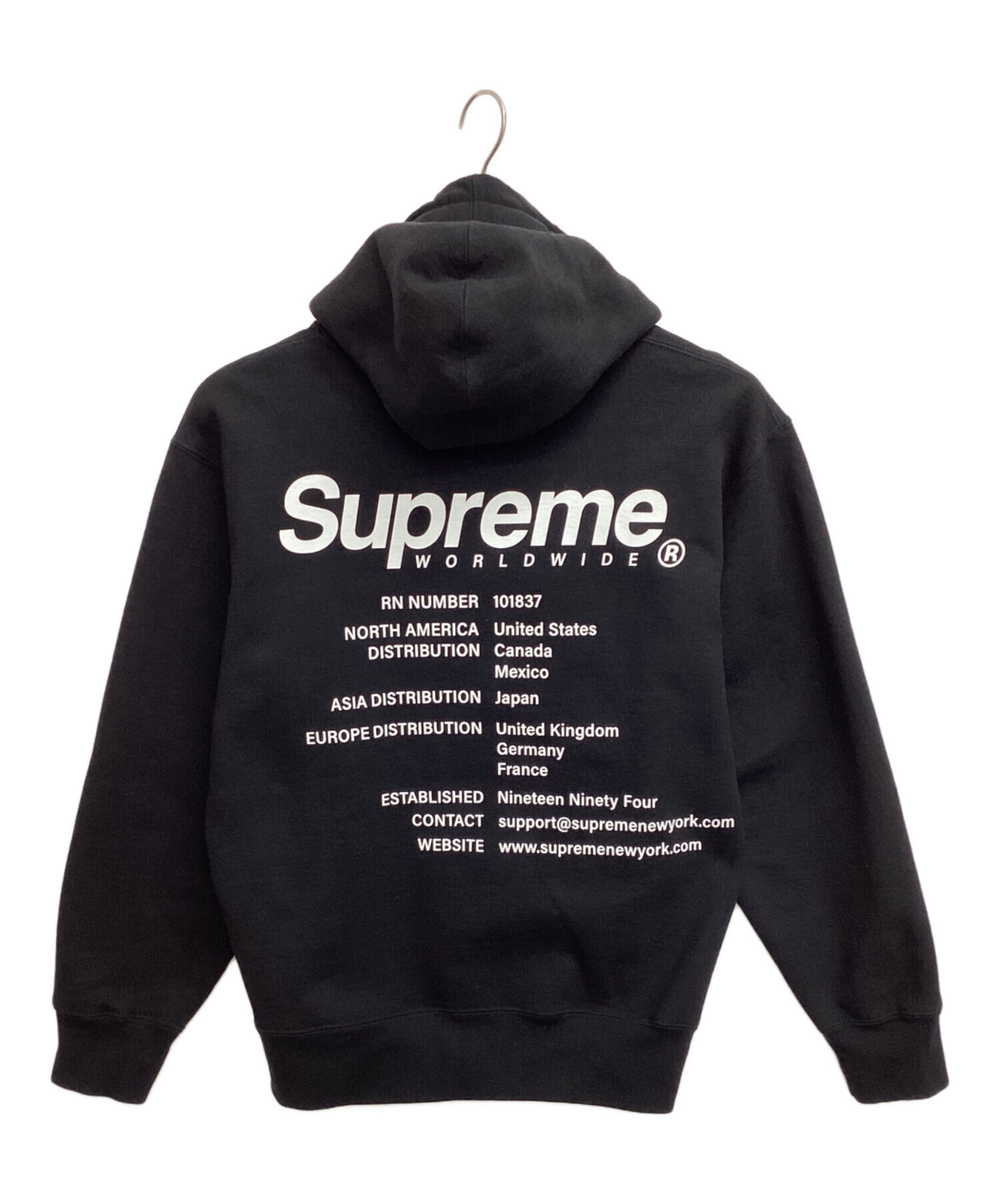 中古・古着通販】Supreme (シュプリーム) worldwide hooded sweatshirt 