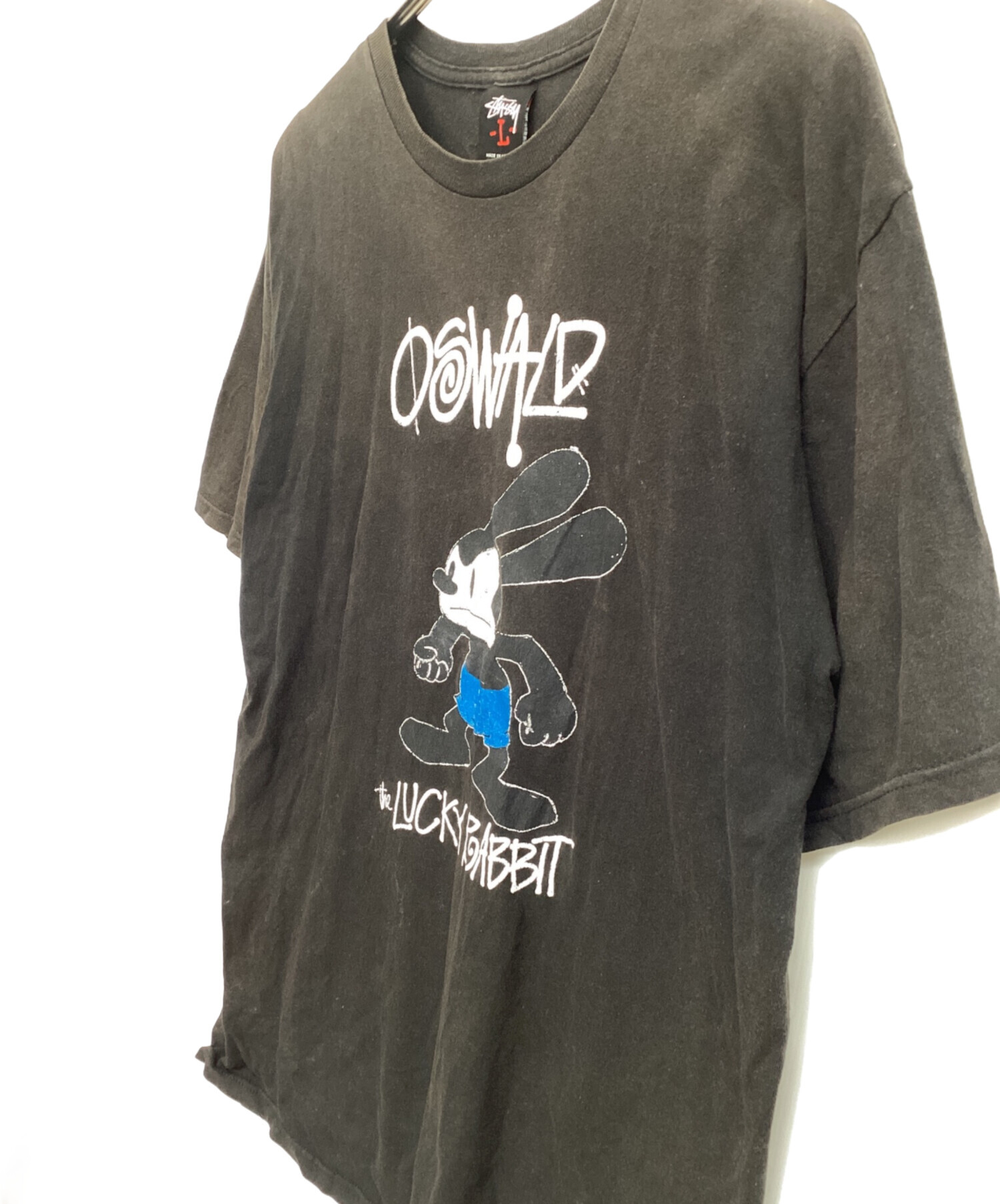 Stussy ディズニー オズワルド Tシャツ ブラックMサイズ タグ付き STUSSY×DISNEY 'Oswald Tee'Tシャツ ステューシー ディズニー