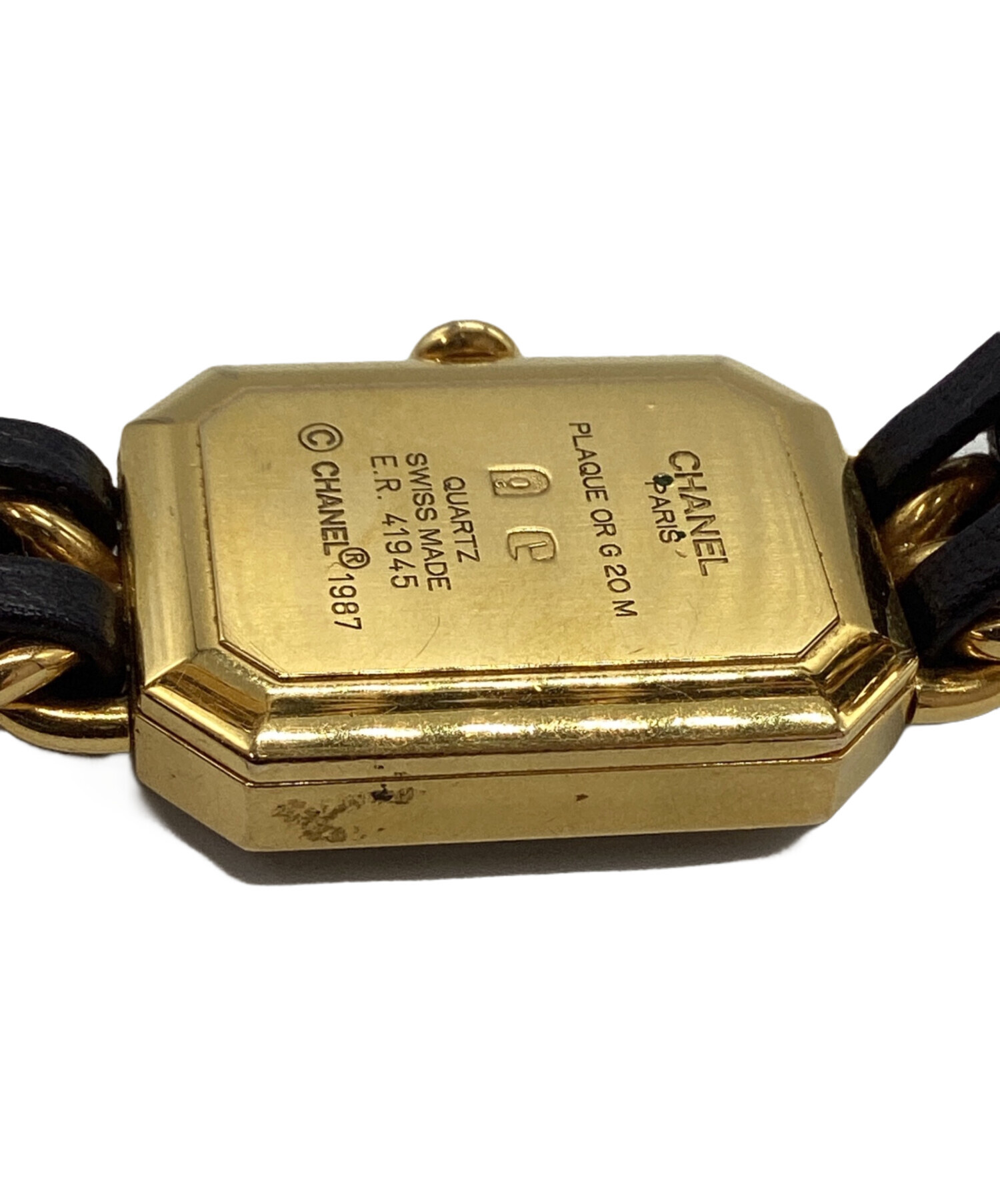 中古・古着通販】CHANEL (シャネル) プルミエールL ブラック×ゴールド 