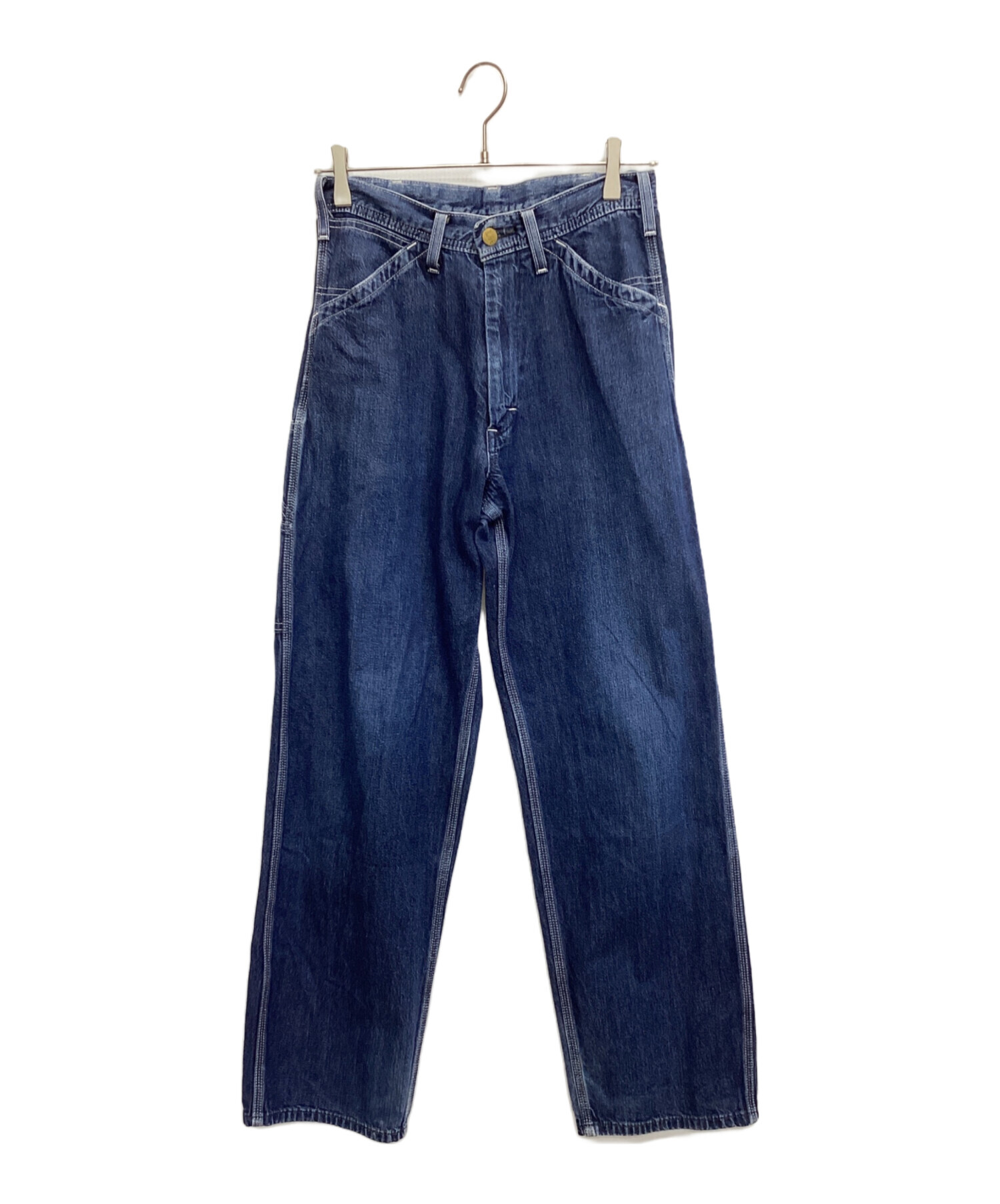 中古・古着通販】LEE (リー) ワイドペインターデニムパンツ ネイビー