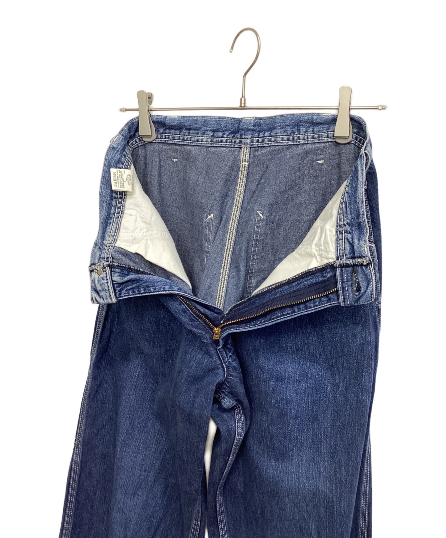 中古・古着通販】LEE (リー) ワイドペインターデニムパンツ ネイビー