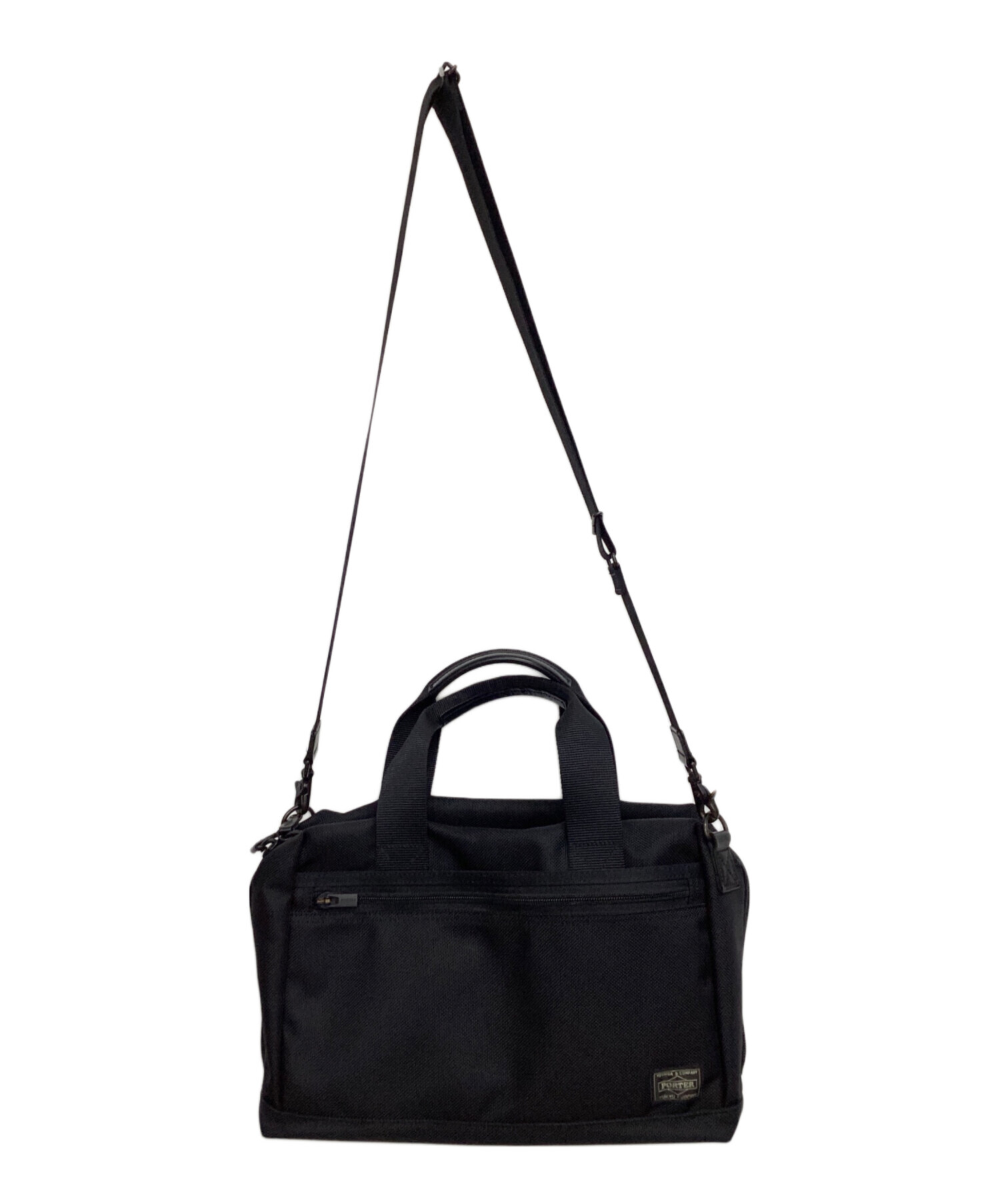 【新品同様】ポーター エルファイン 2way ブリーフケース 中古・古着通販】PORTER (ポーター) 2WAYブリーフケース ブラック