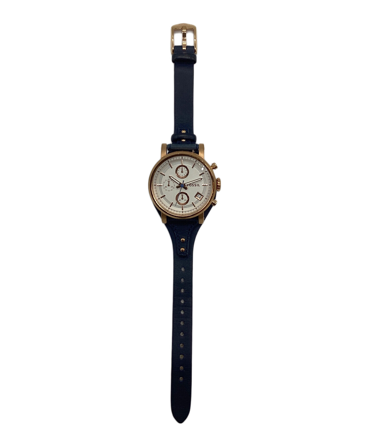 中古・古着通販】FOSSIL (フォッシル) クロノグラフ ホワイト