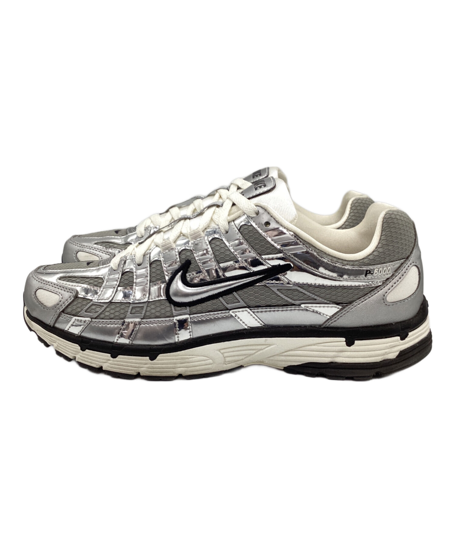 中古・古着通販】NIKE (ナイキ) スニーカー シルバー×ホワイト サイズ