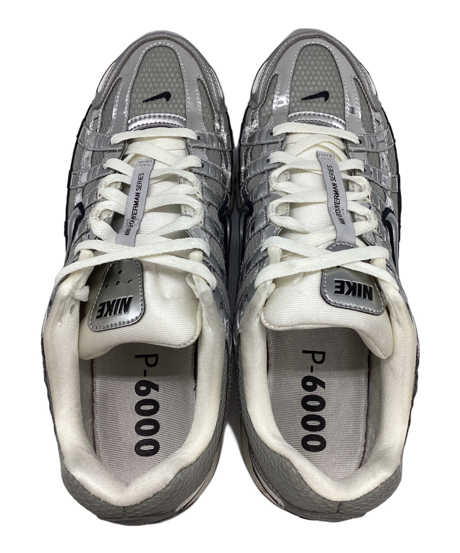 中古・古着通販】NIKE (ナイキ) スニーカー シルバー×ホワイト サイズ