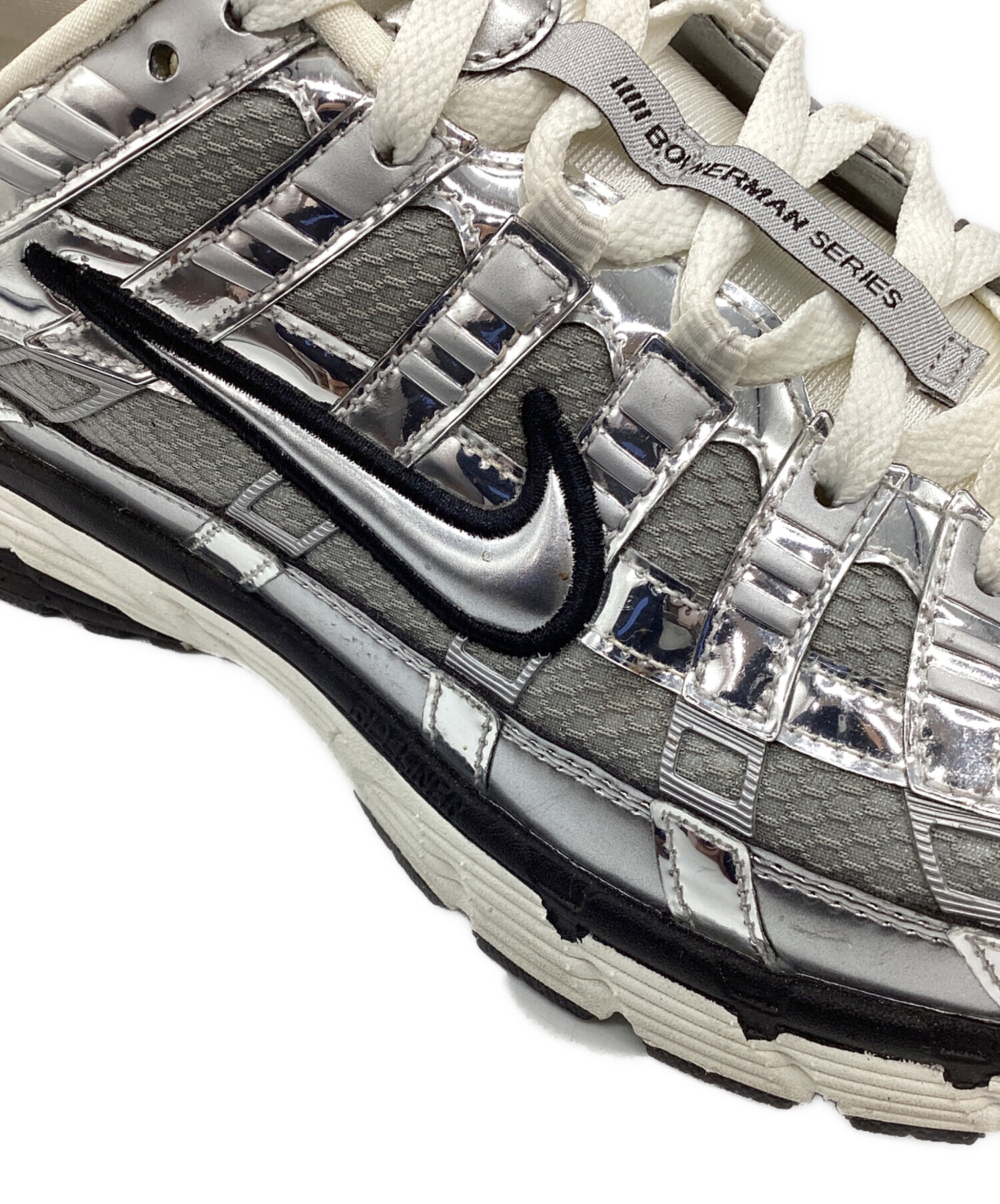 中古・古着通販】NIKE (ナイキ) スニーカー シルバー×ホワイト サイズ