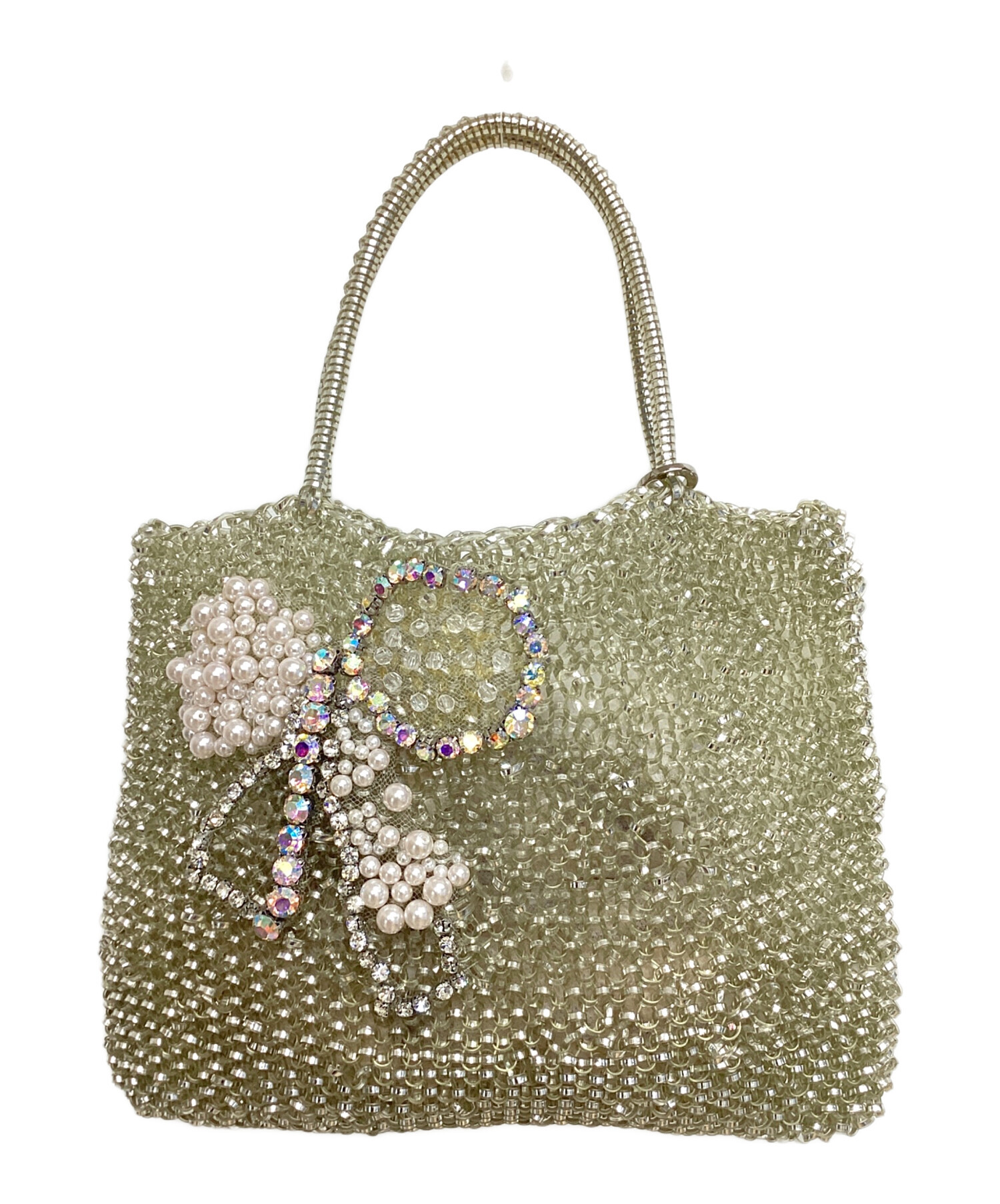 中古・古着通販】ANTEPRIMA (アンテプリマ) ワイヤーバッグ シルバー