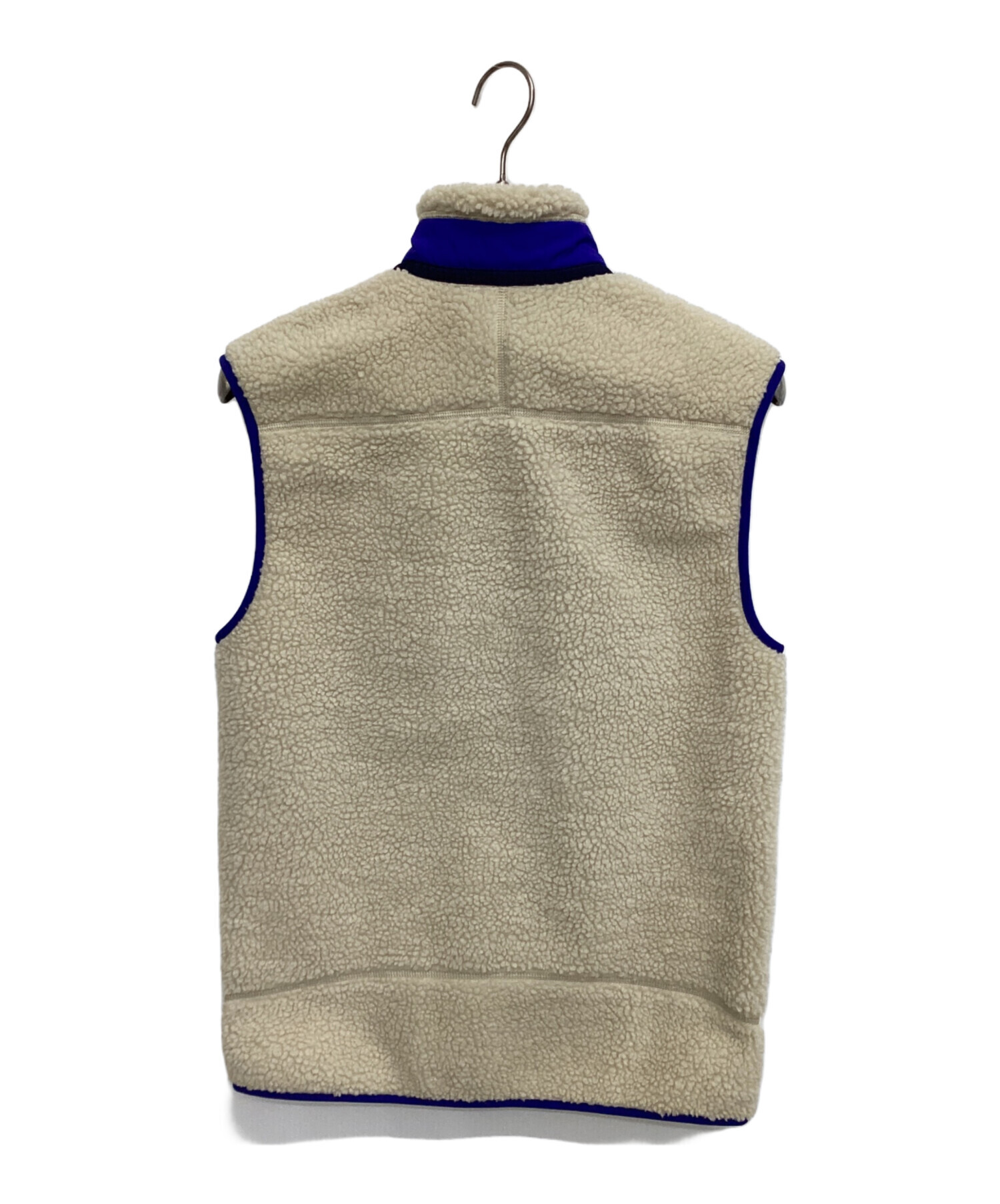 Patagonia フリース ベスト S ベージュ/青 中古・古着通販】Patagonia (パタゴニア) フリースベスト ブラウン