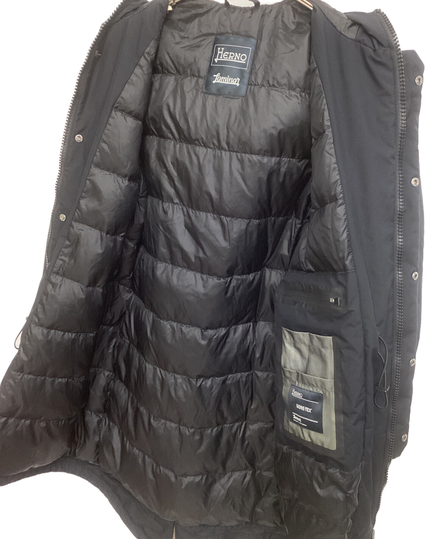 中古・古着通販】HERNO (ヘルノ) ゴアテックスダウンコート ネイビー