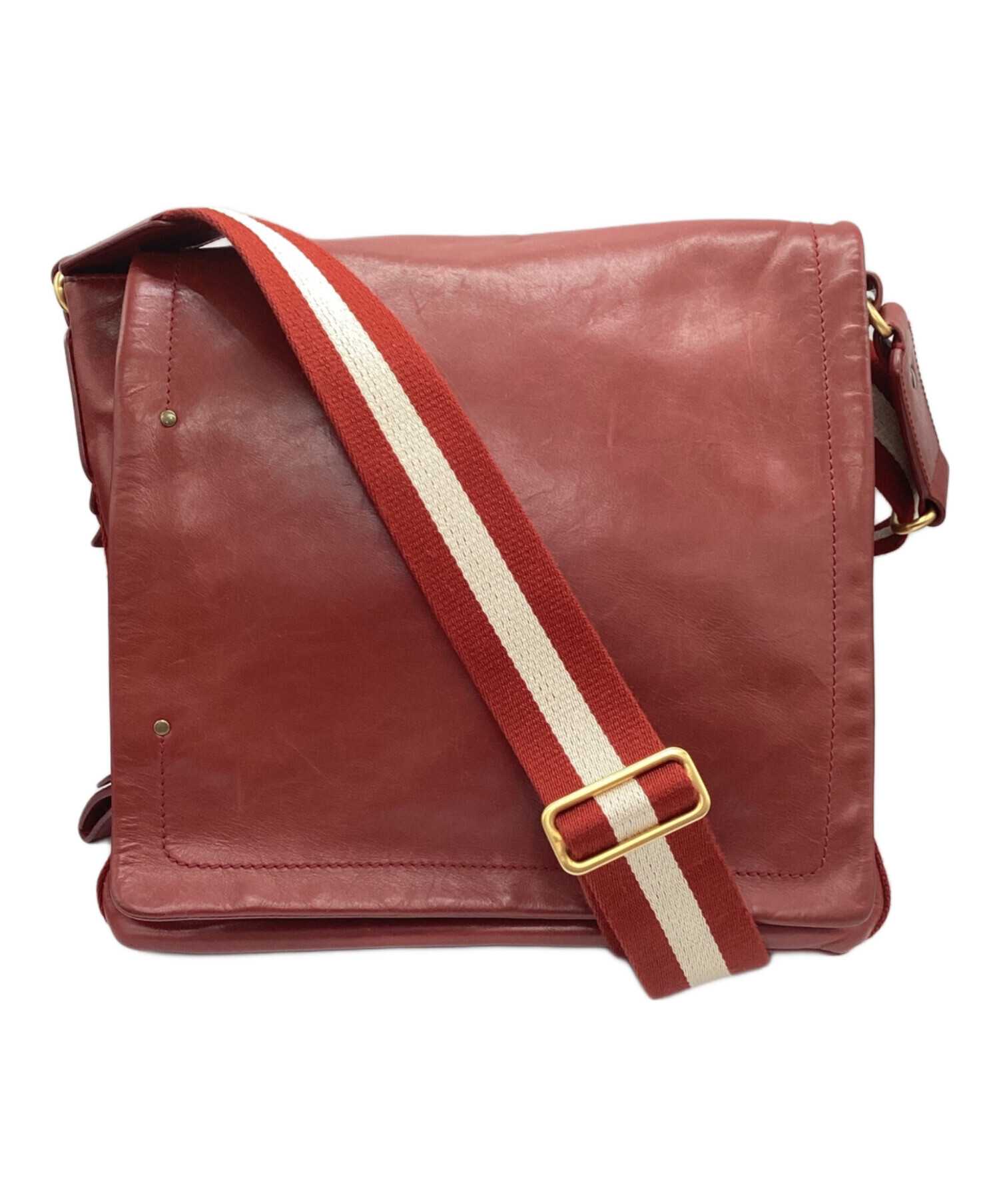 中古・古着通販】BALLY (バリー) ショルダーバッグ レッド｜ブランド